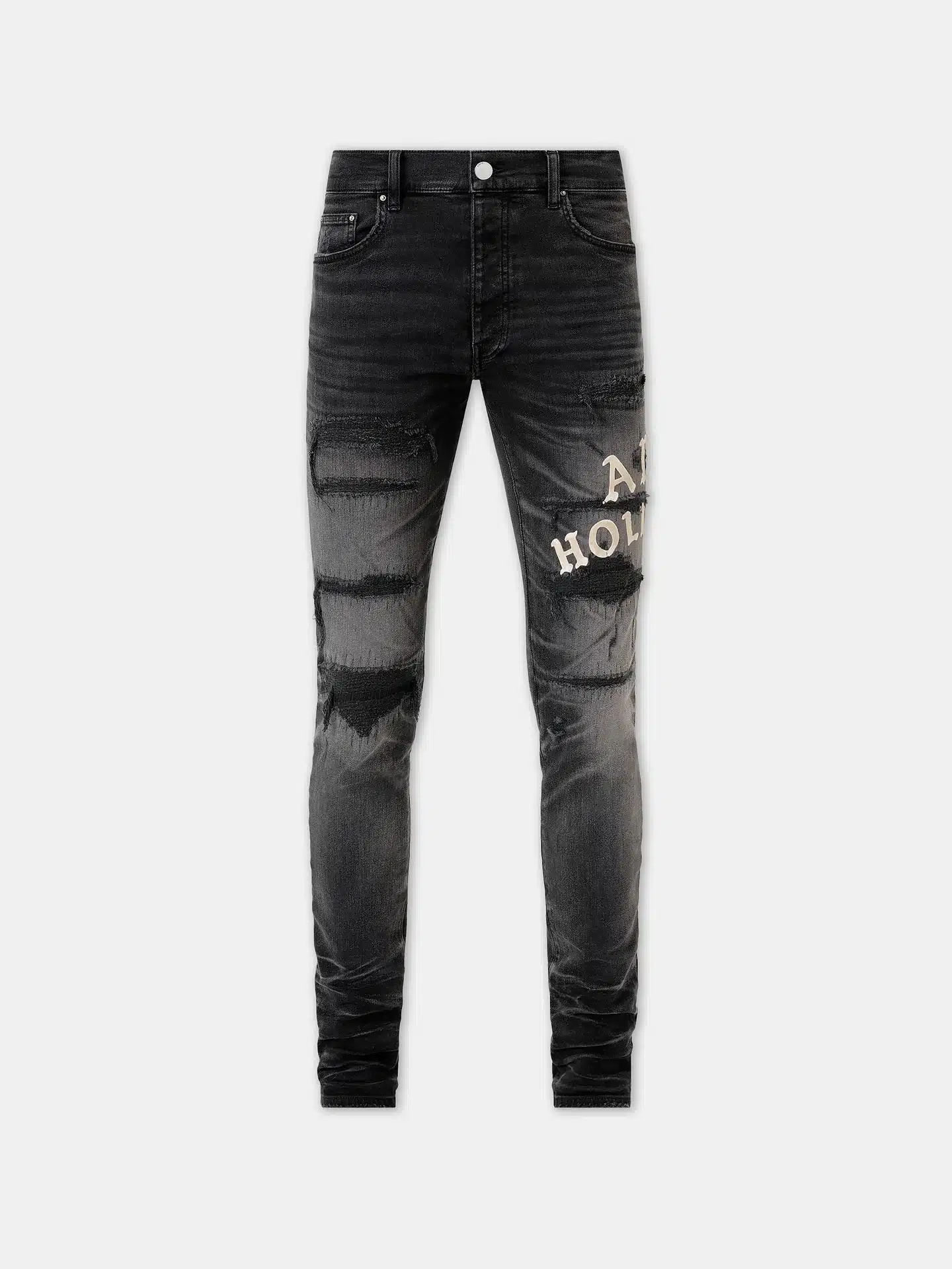 Jean Hollywood Repair noir délavé Amiri-influensse