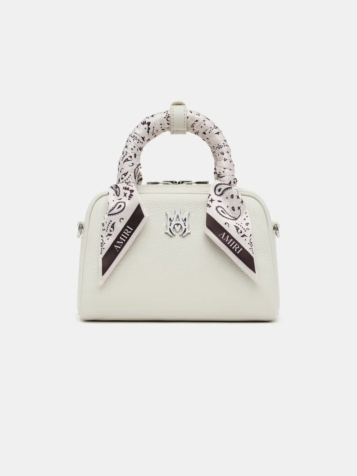 Mini sac Bowling bandana cuir albâtre Amiri-influensse