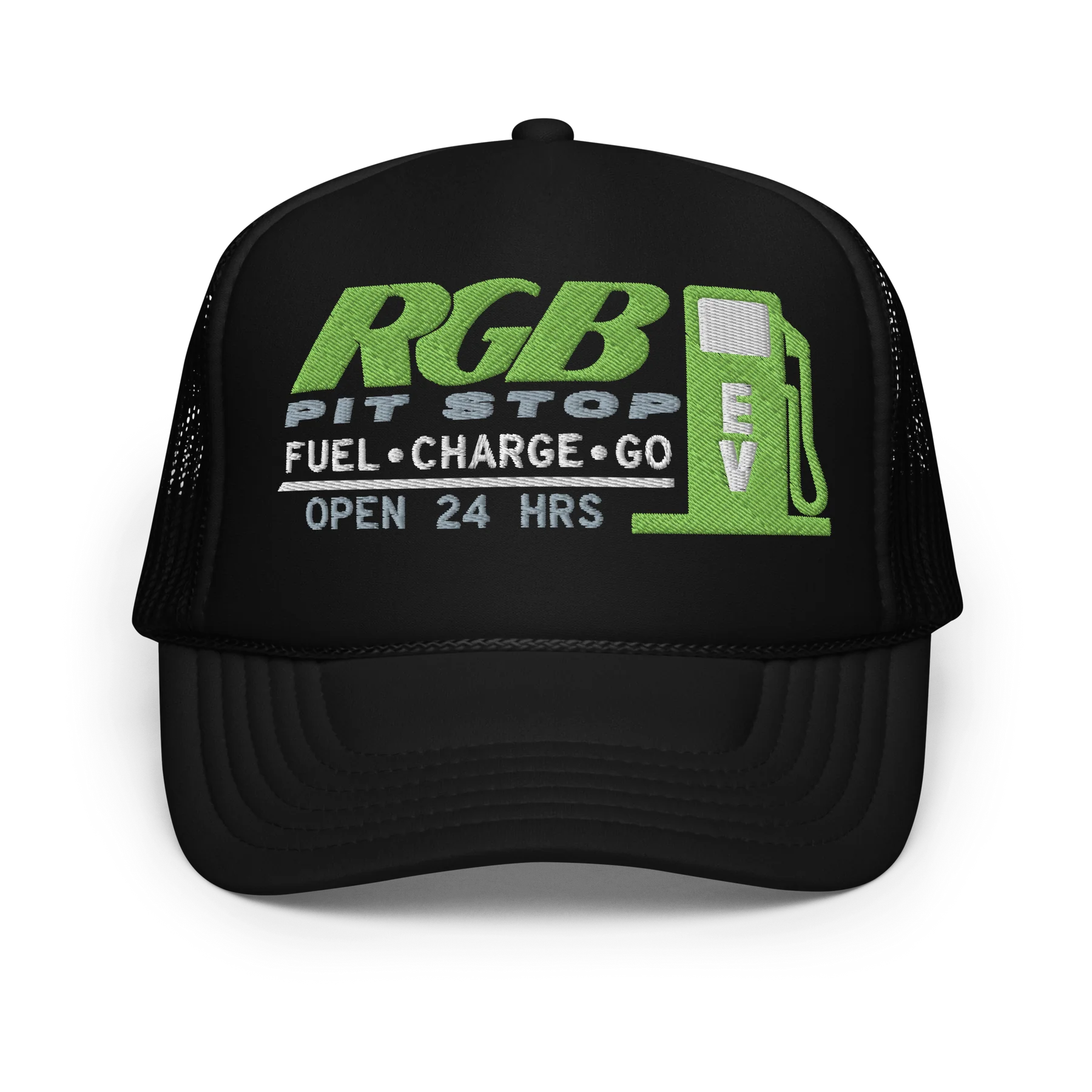 Casquette trucker Pit Stop noir RGB-influensse