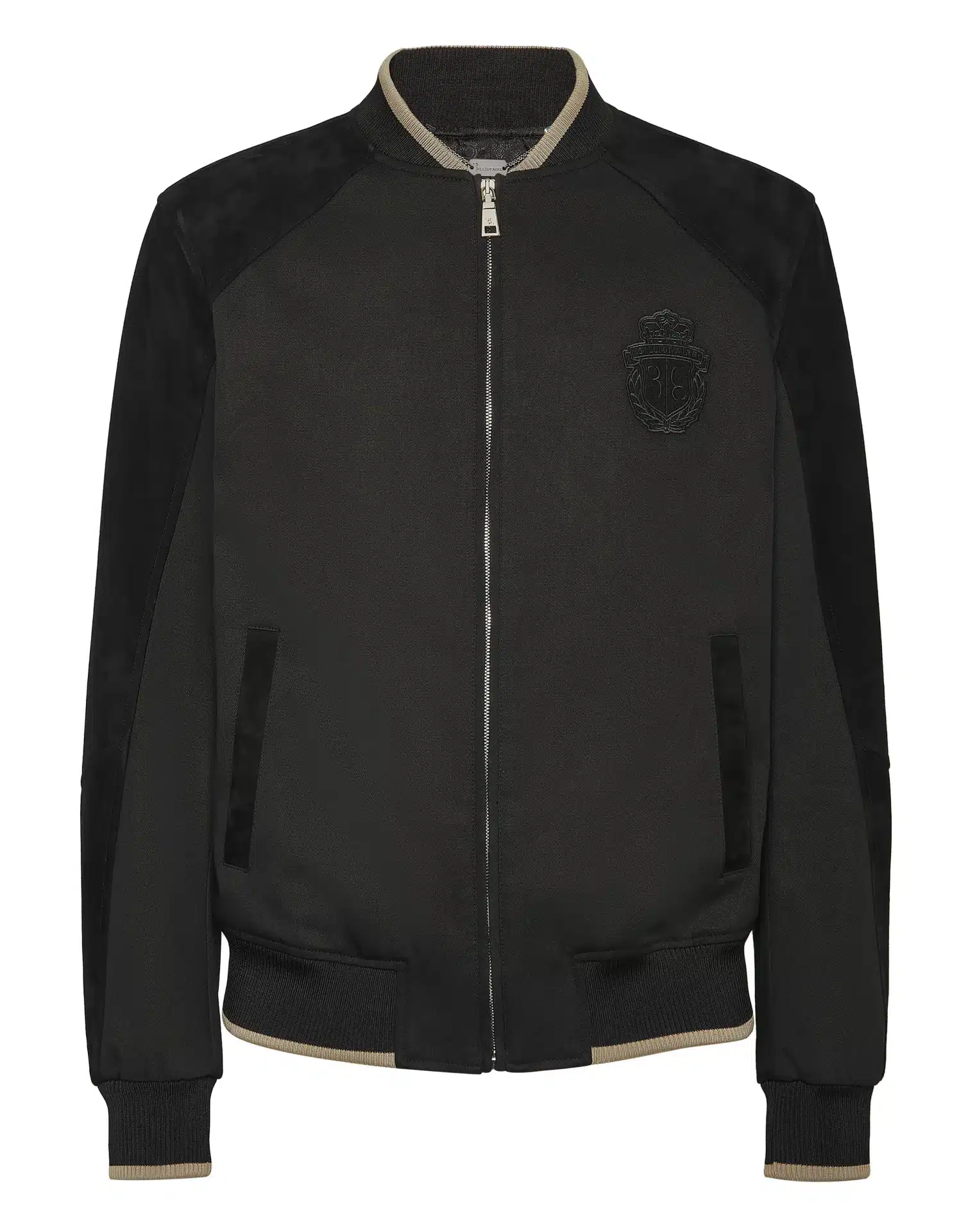 Veste LS Suede daim noir Billionaire-influensse