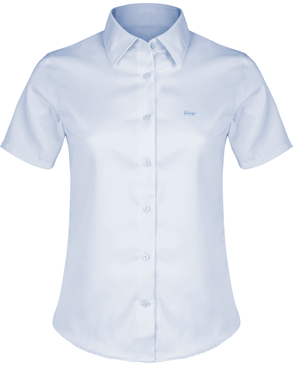 Chemise Femme Manches Courtes logo Signature bright sky Vinseye-influensse Bright Sky-Plexus