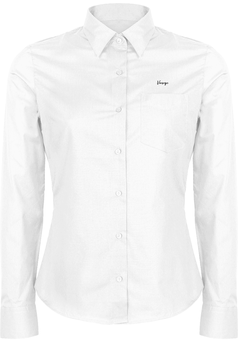 Chemise Femme ML logo Signature blanc Vinseye-influensse-Plexus