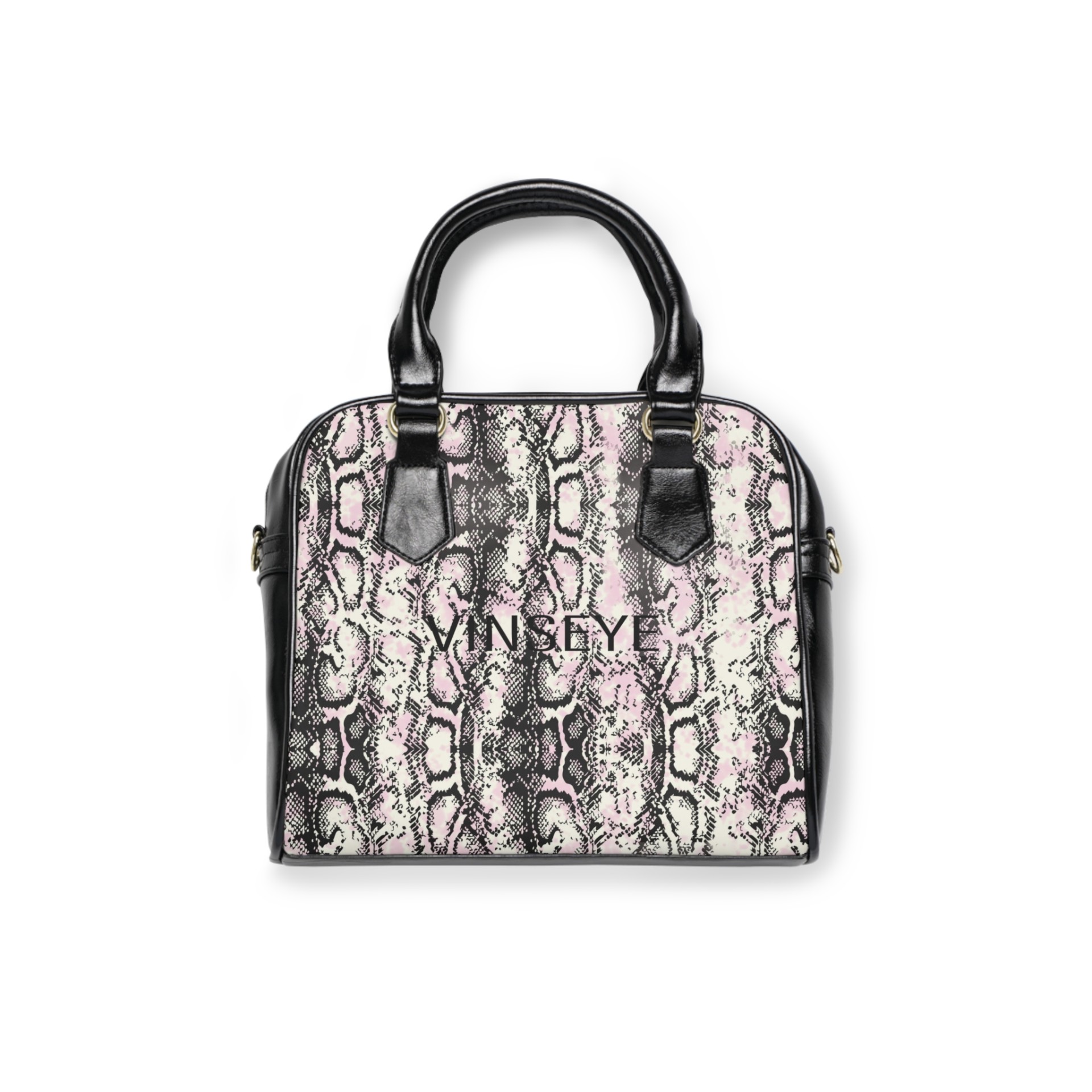 Sac à main Femme à bandoulière cuir snake skin beige Vinseye-influensse