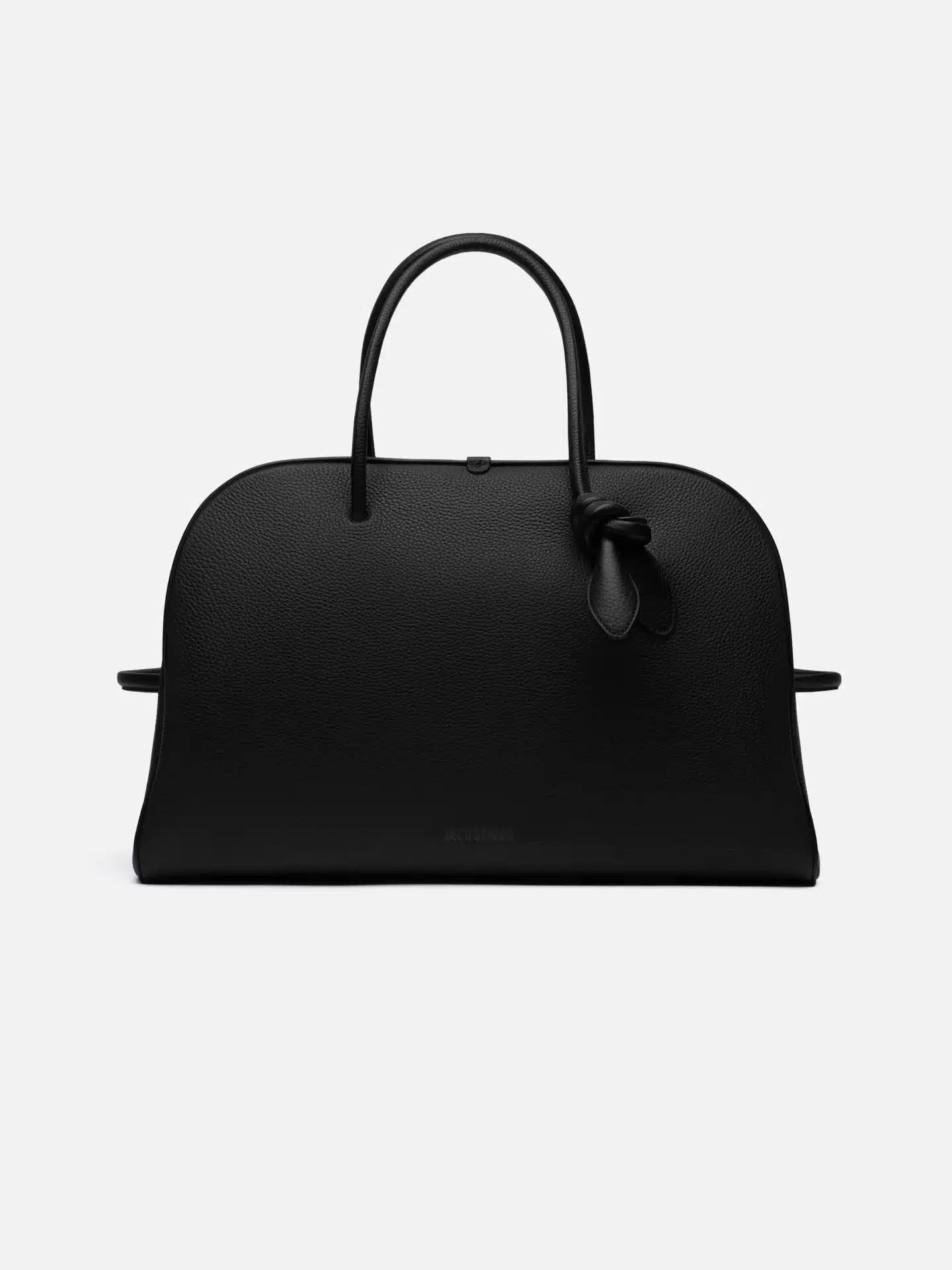 Sac Bowling Le Grand turismo cuir noir Jacquemus-influensse