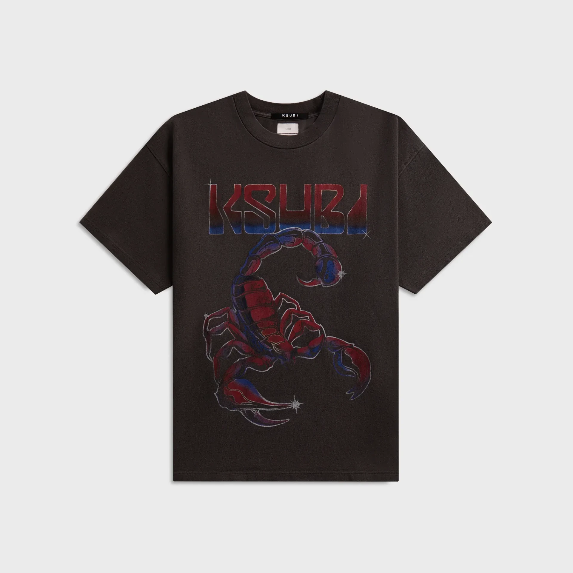 T-shirt Venom Ekcess noir délavé Ksubi-influensse