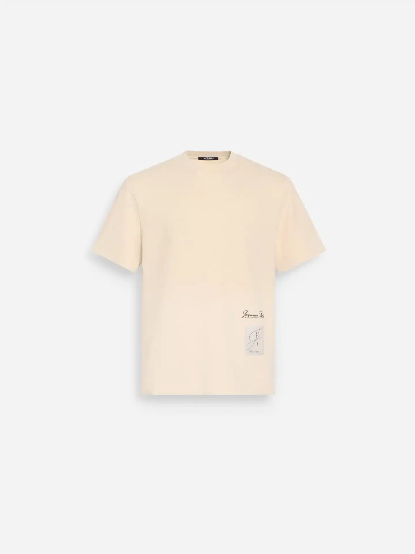T-shirt Montaigne patch beige Jacquemus-influensse