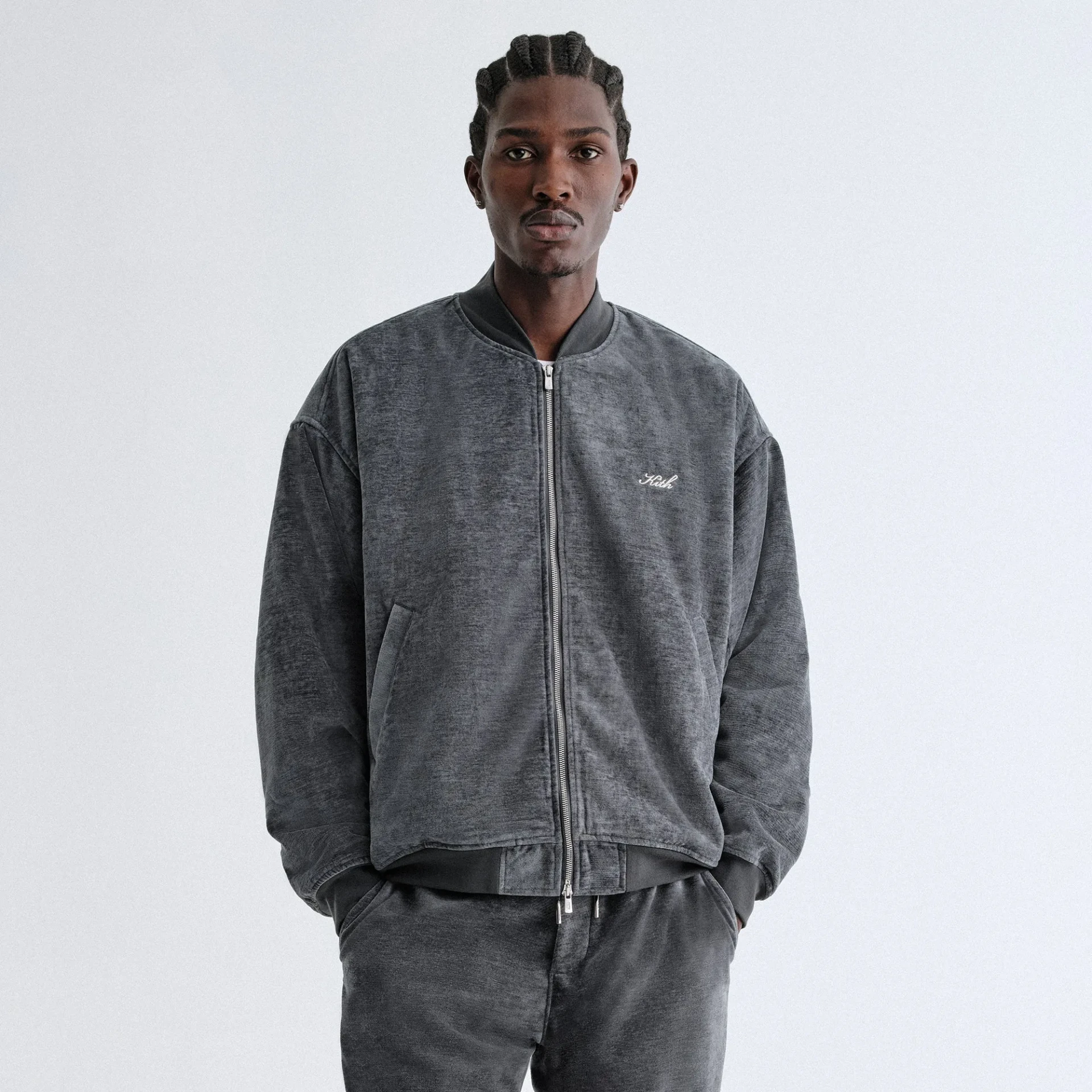 Blouson aviateur Chenille Avery simple Kith-influensse