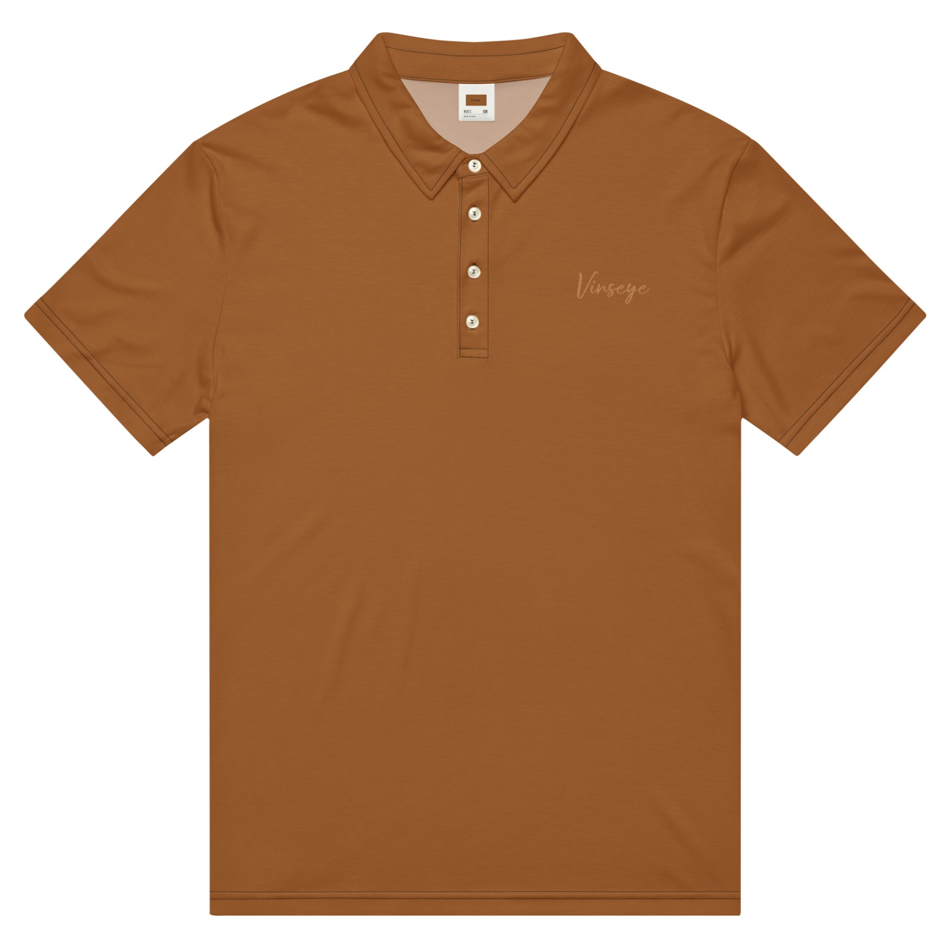 Polo cintré homme Signature rich gold Vinseye-influensse
