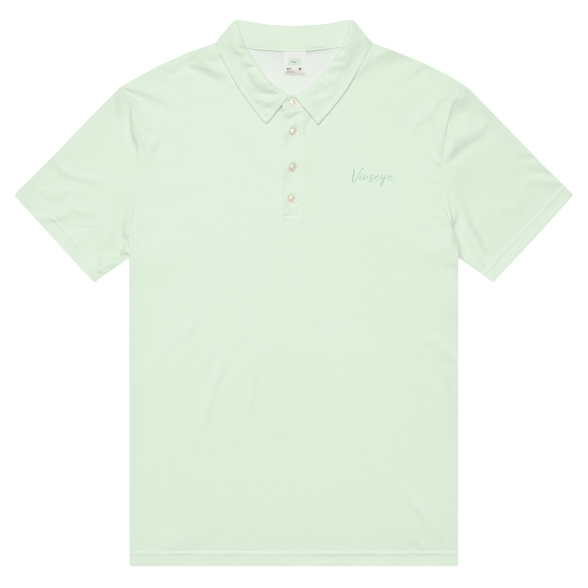 Polo cintré homme Signature honeydew Vinseye-influensse