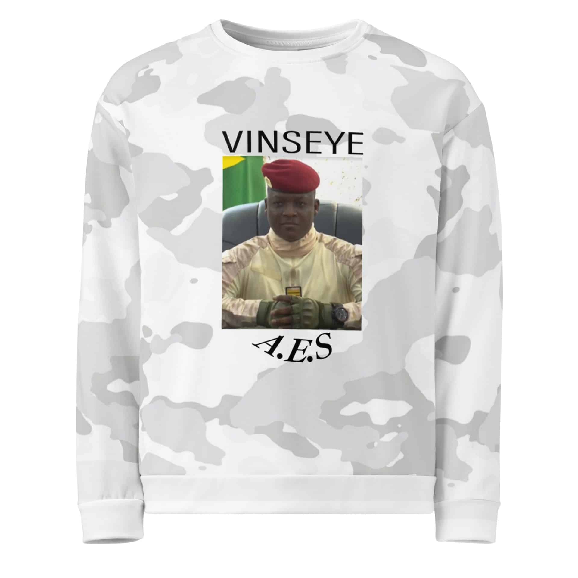 Sweat A.E.S IB camo blanc Vinseye-influensse