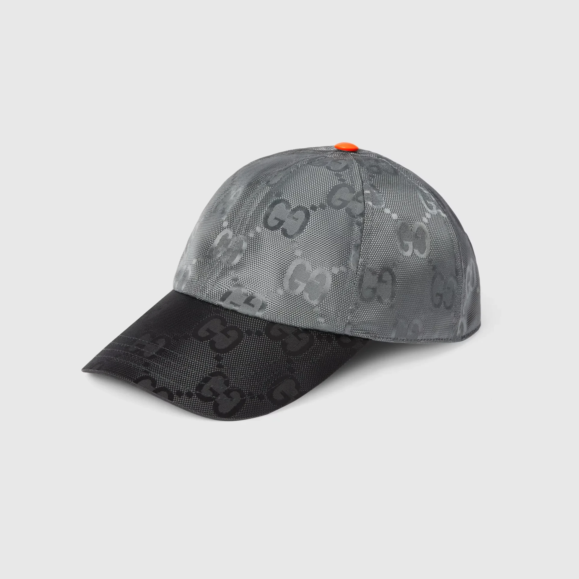 Casquette baseball Match motif GG gris et noir Gucci-influensse