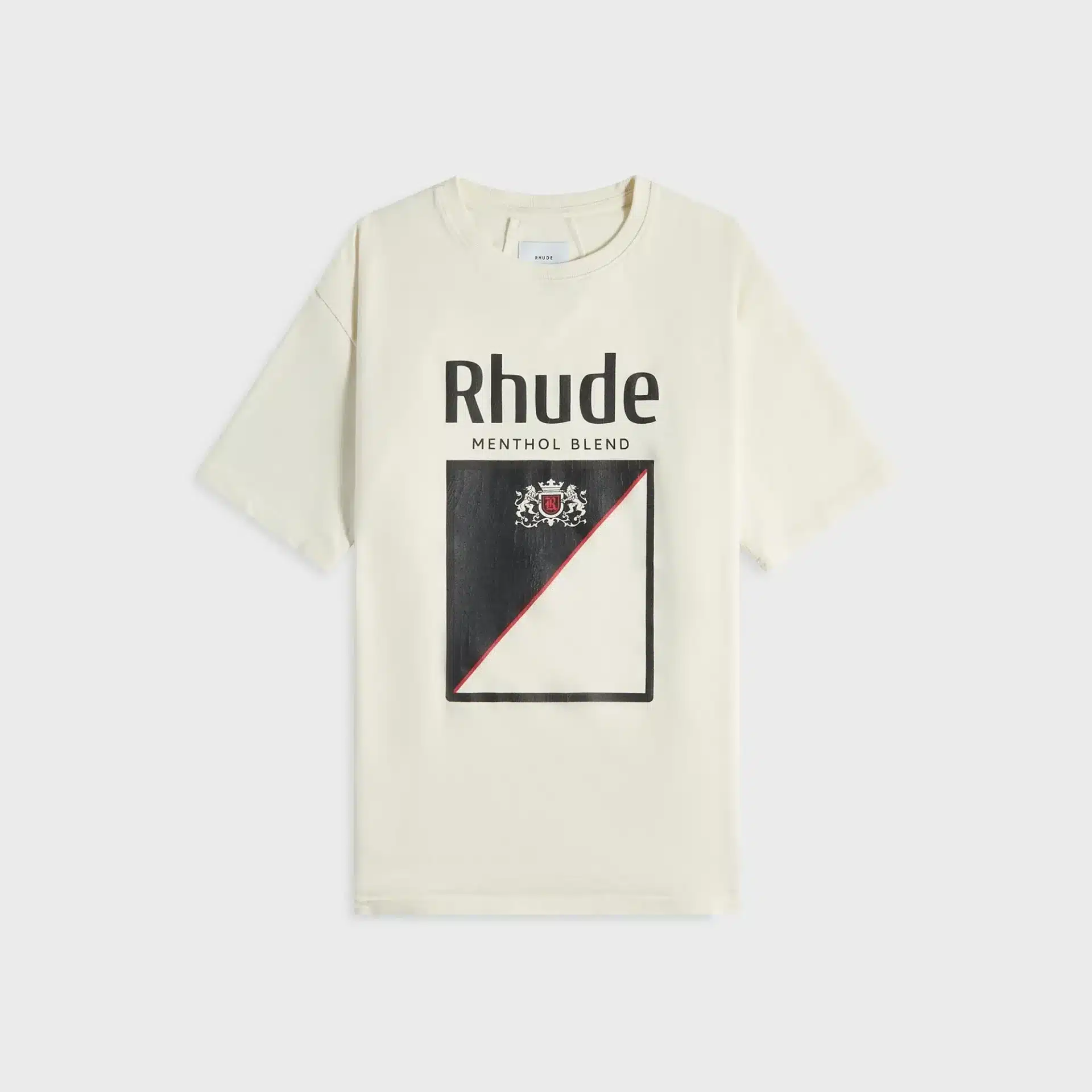 Tee shirt Collins Fumar blanc vintage noir rouge Rhude-influensse