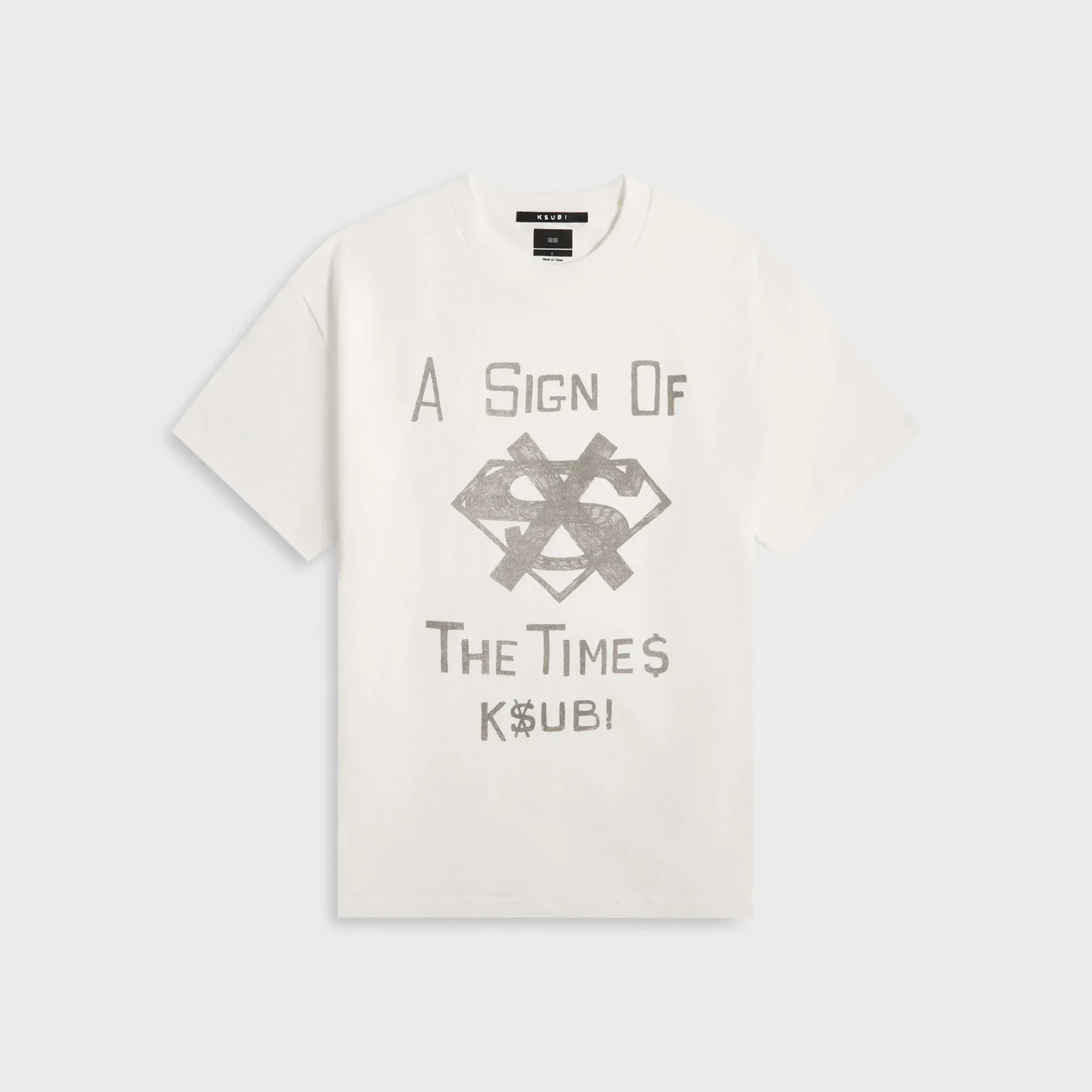 T-shirt The Sign Ekcess blanc antique Ksubi-influensse
