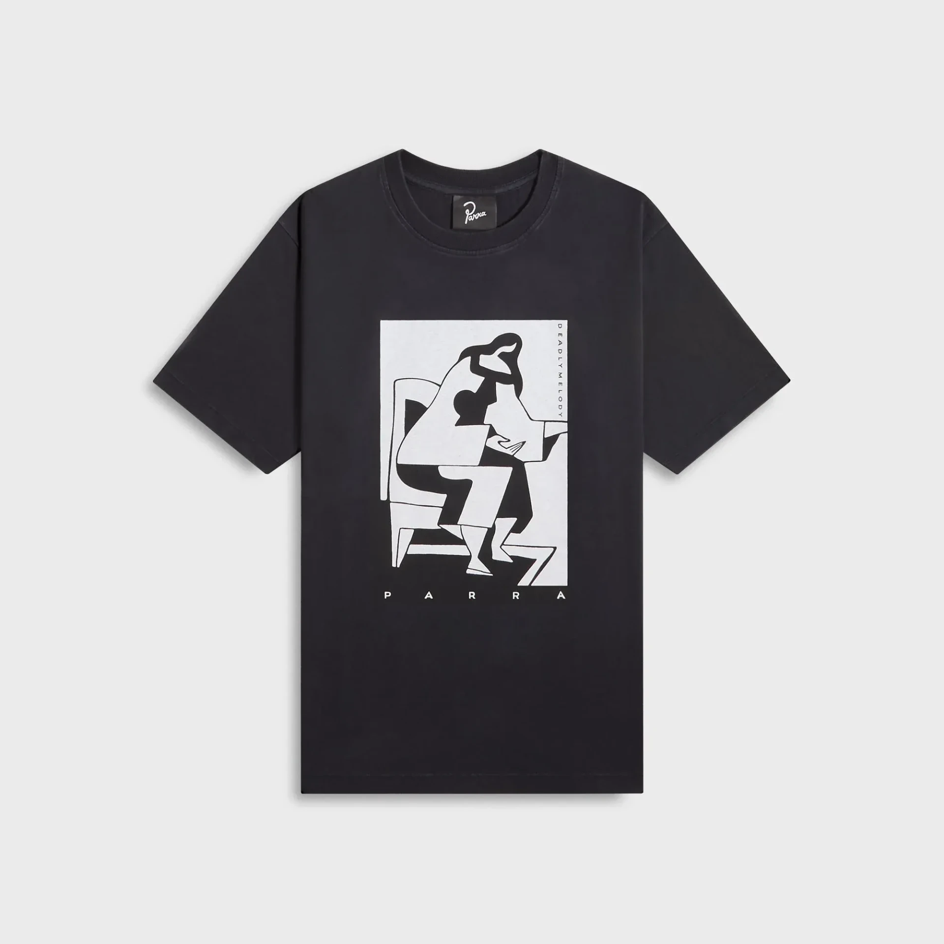 T-shirt manches courtes The Confession noir Parra-influensse