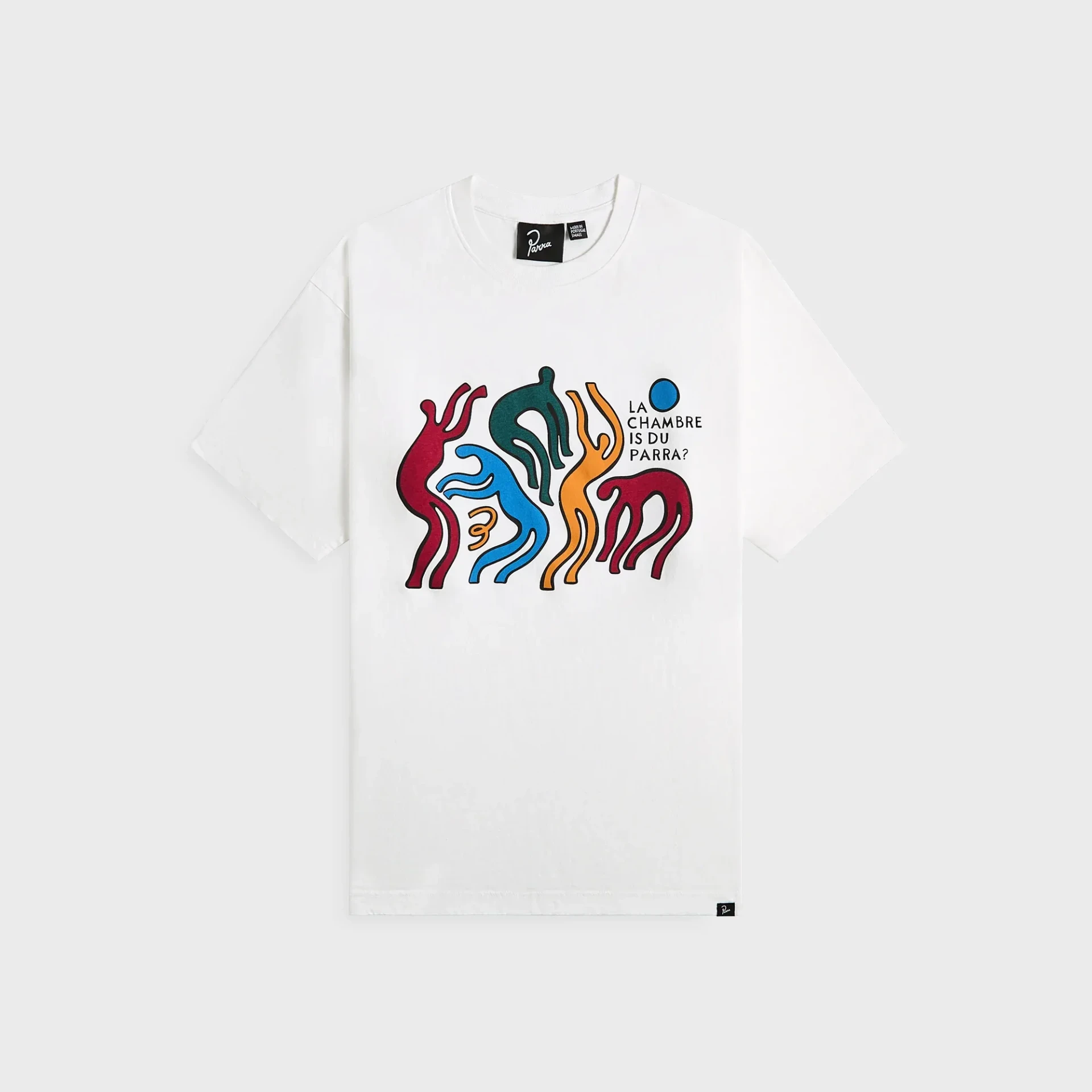 T-shirt La Chambre coton blanc Parra-influensse