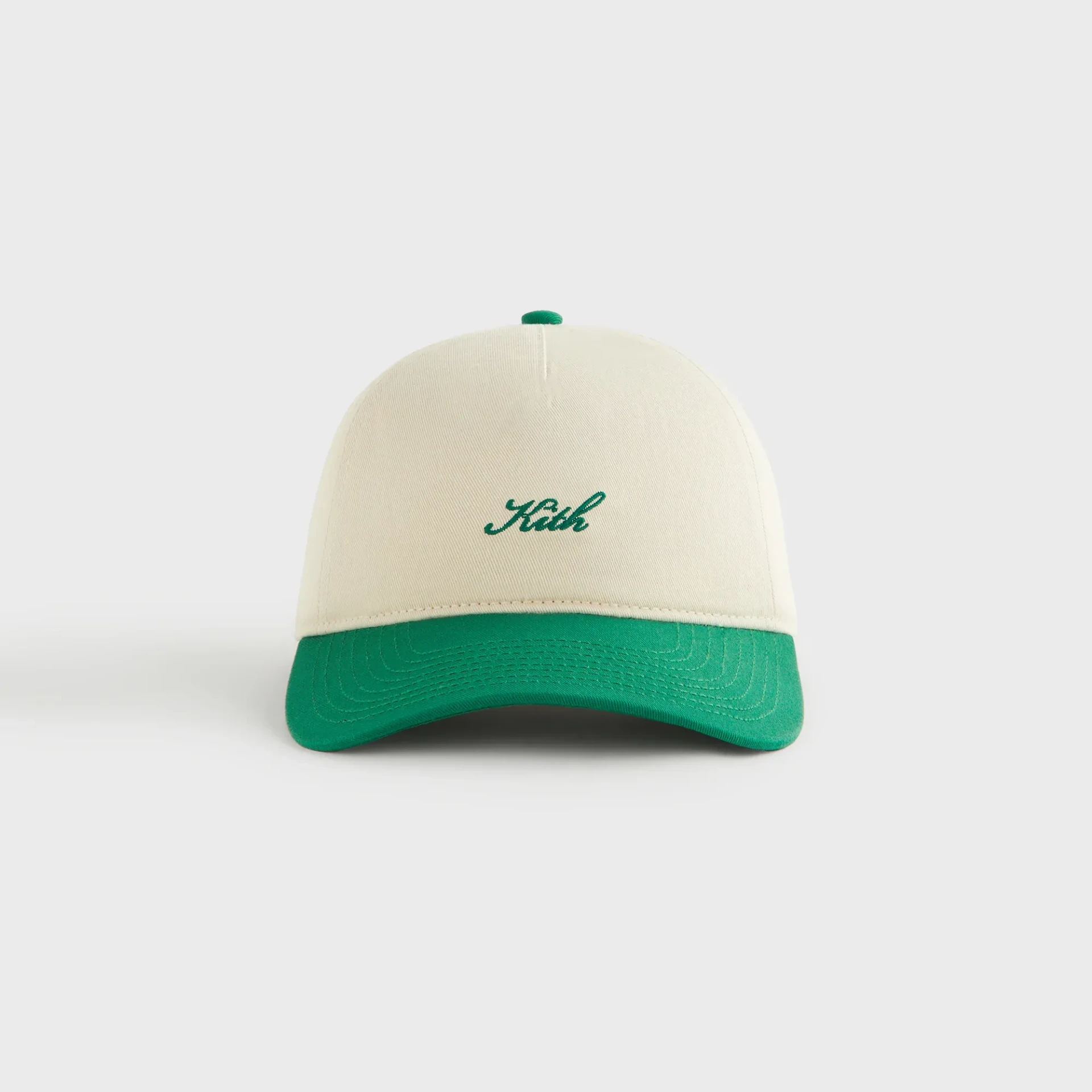Casquette couronne pincée coton sergé triton blanc Kith-influensse