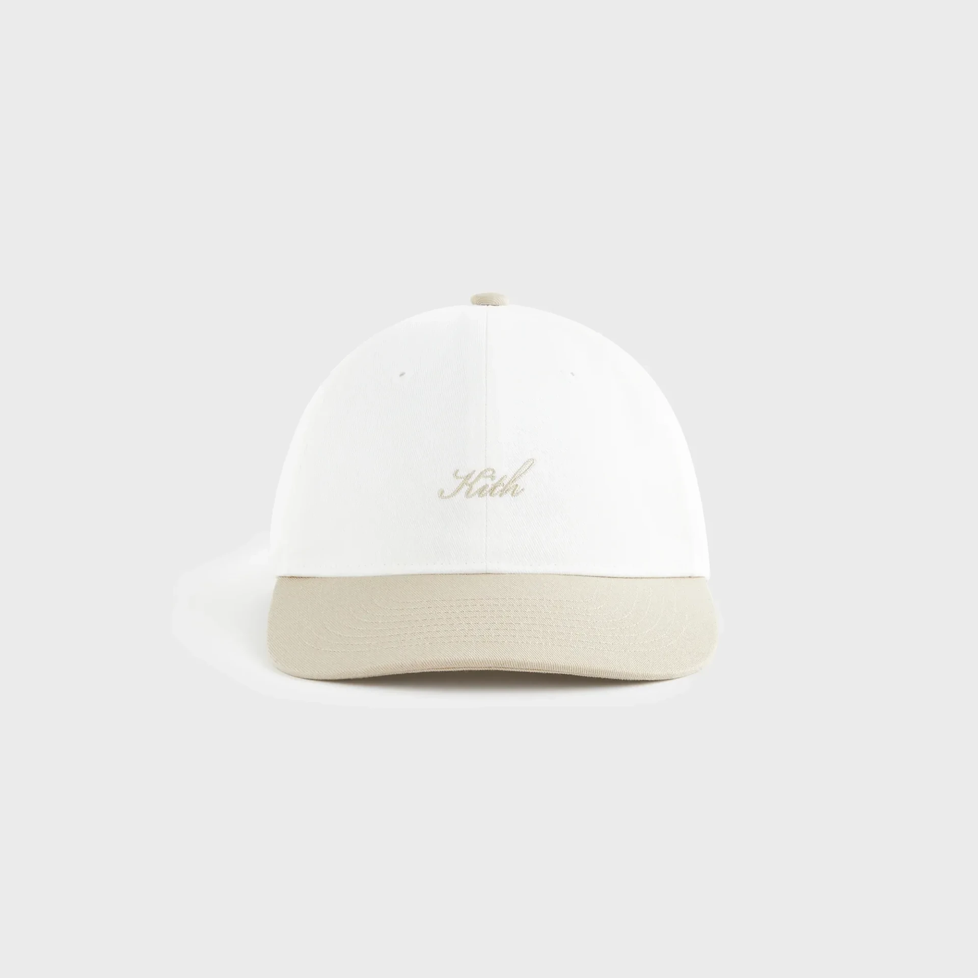 Casquette classique femme logo script toile beige Kith-influensse