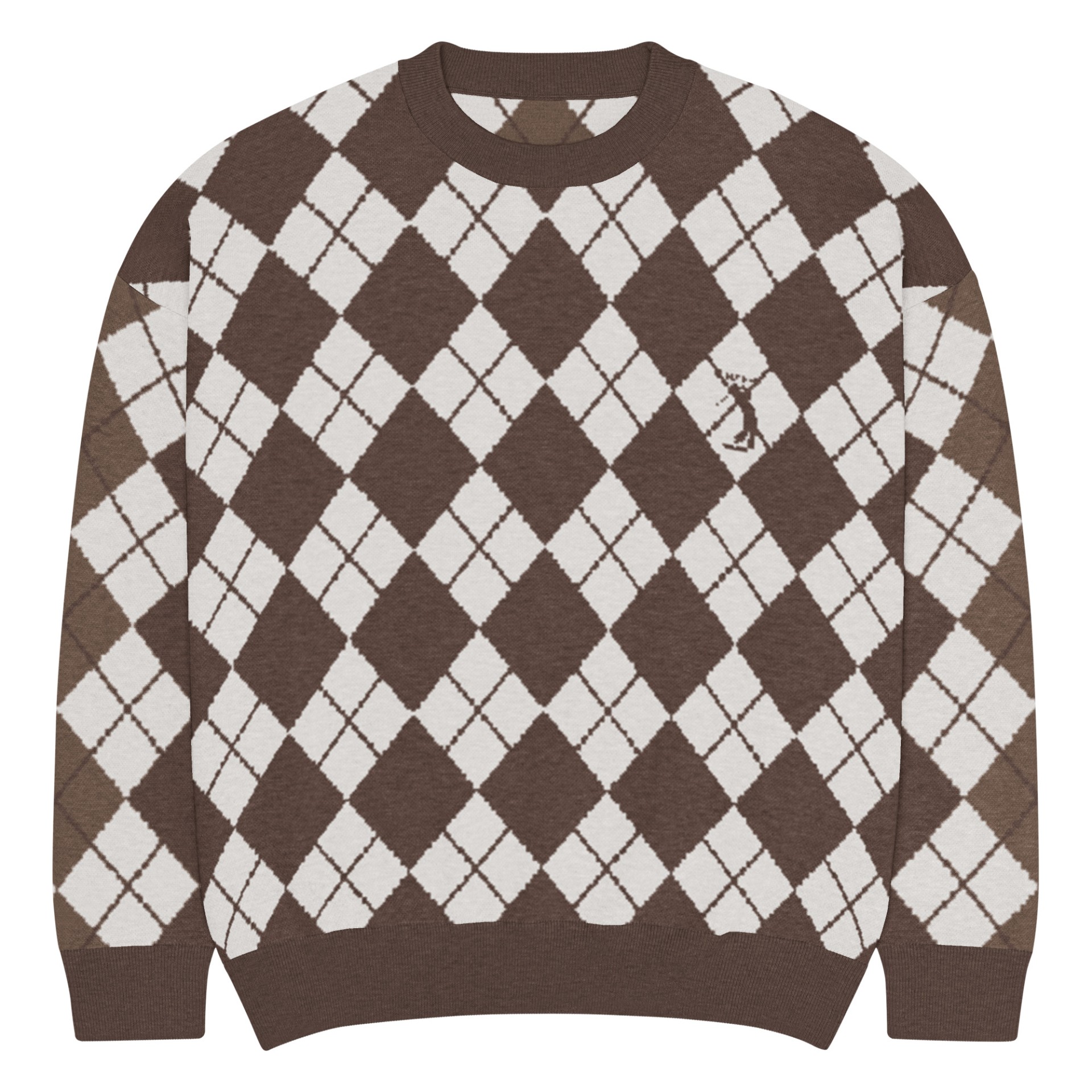 Pull tricot Street Golfer Toffee Terre Vinseye-influensse