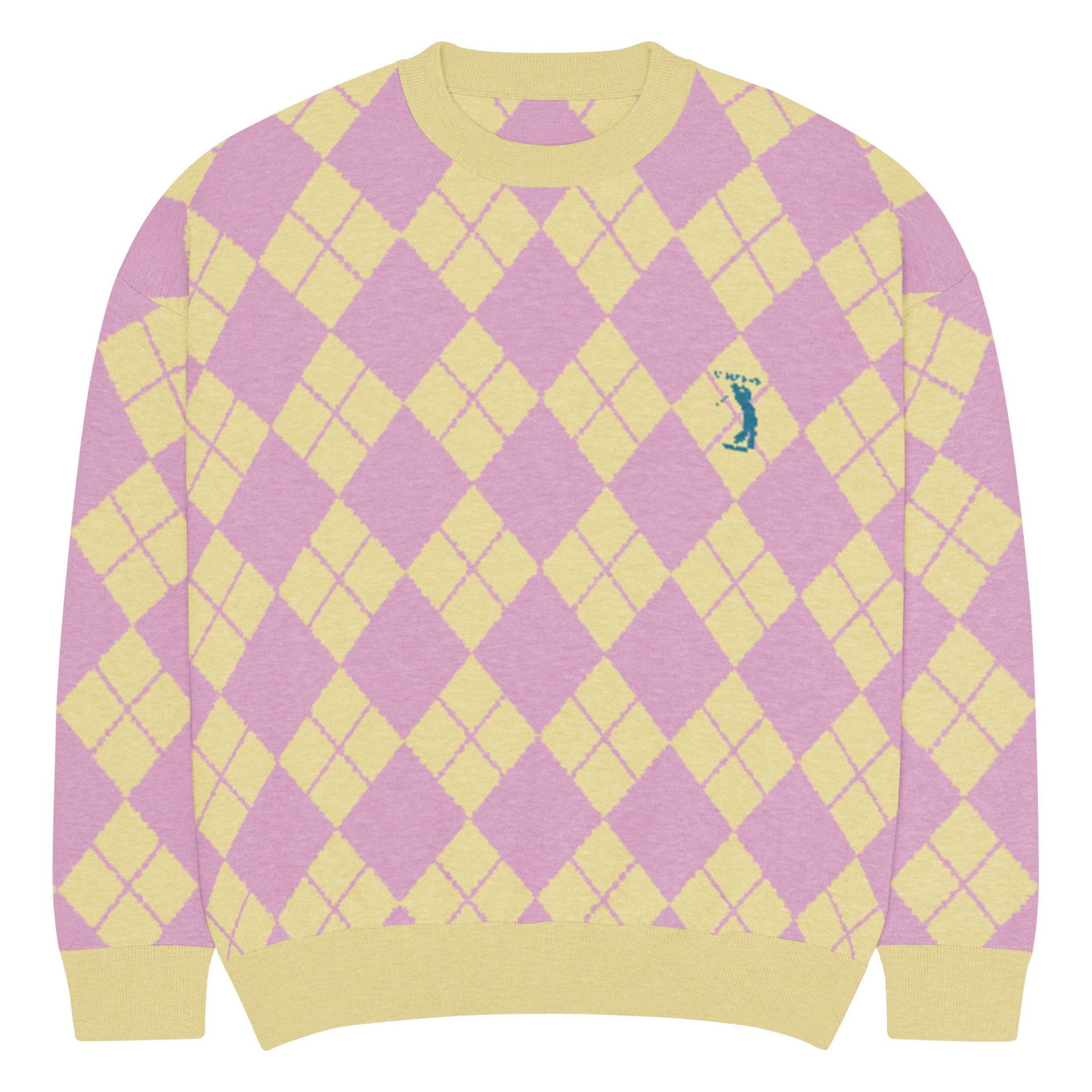 Pull tricot Street Golfer lilas velouté Vinseye-influensse