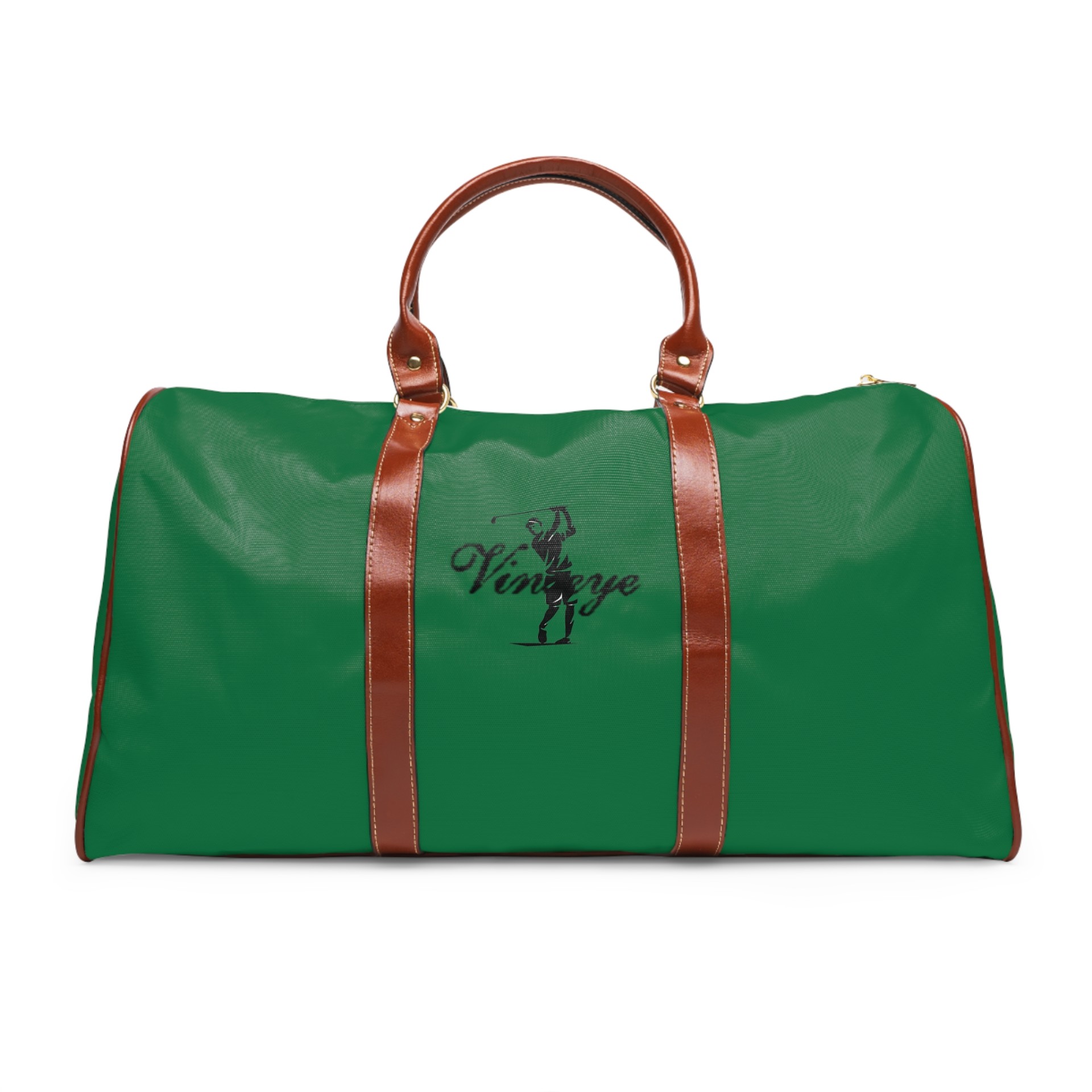 Sac de voyage Street Golfer Signature cuir vert foncé Vinseye-influensse