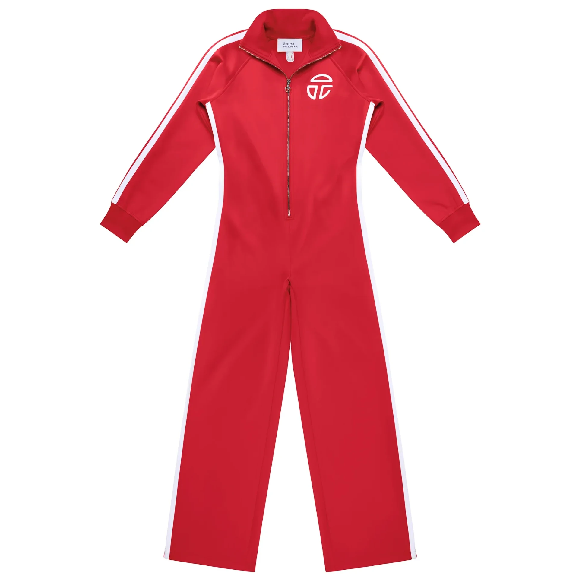 Combinaison manches longues logo rayures rouge Telfar-influensse