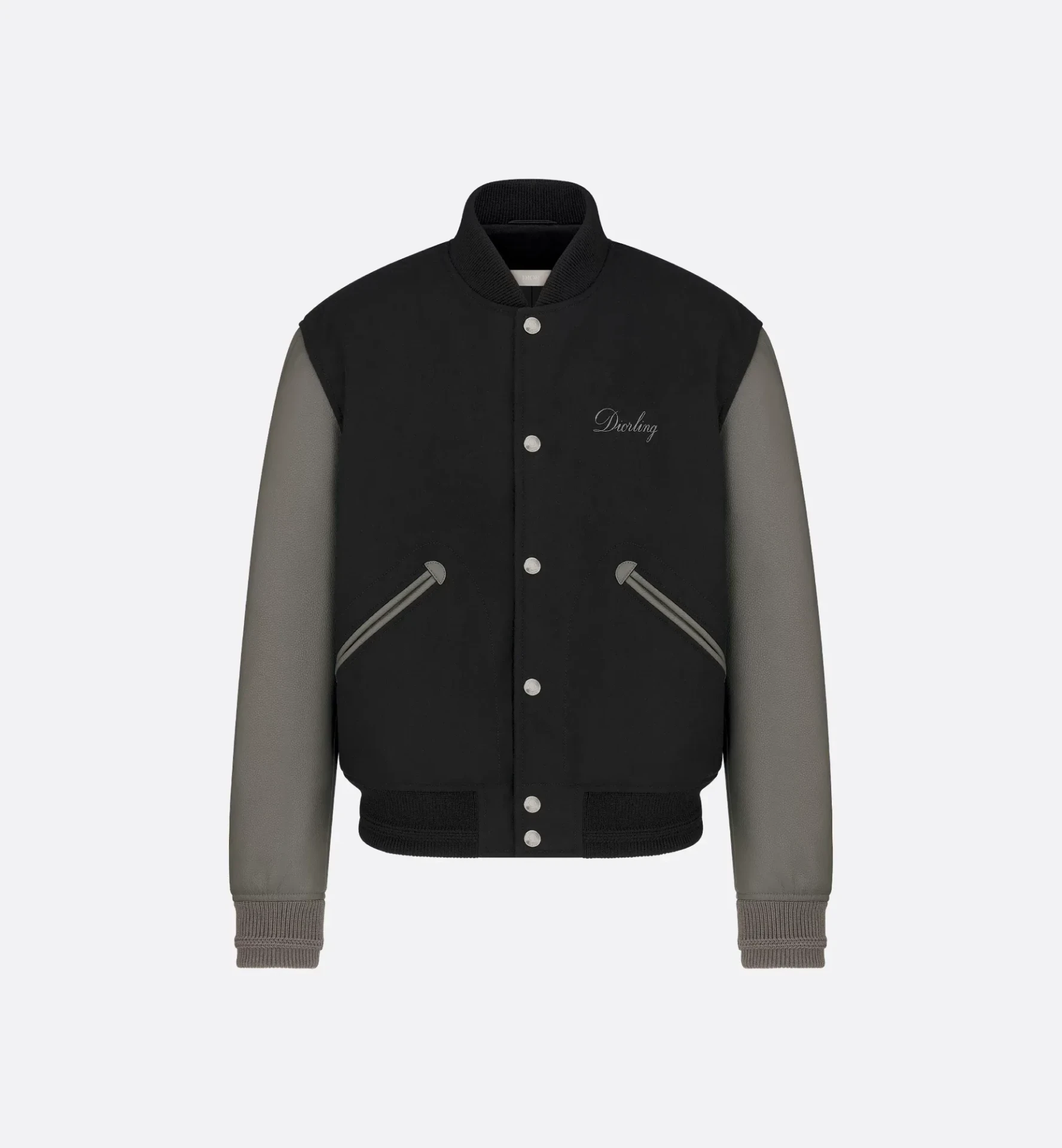 Blouson Varsity Diorling laine mélangée noir Dior-influensse