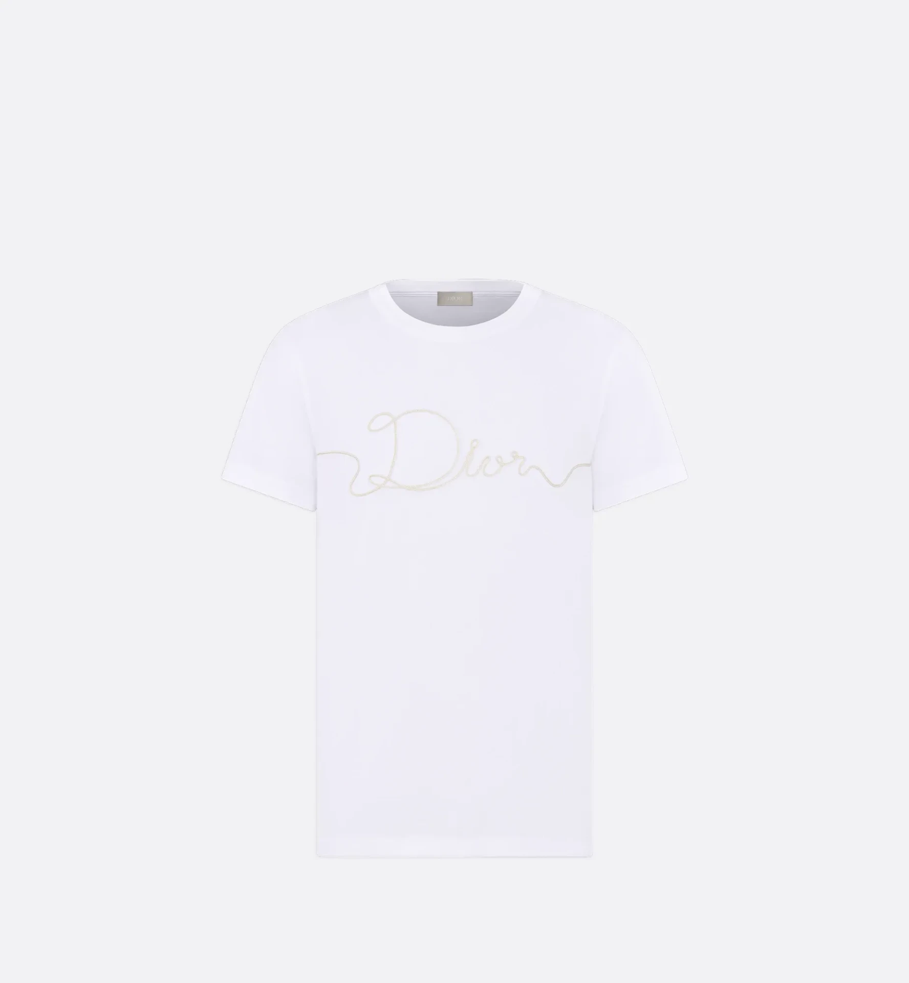 T-shirt Ribbon coton jersey blanc Dior-influensse