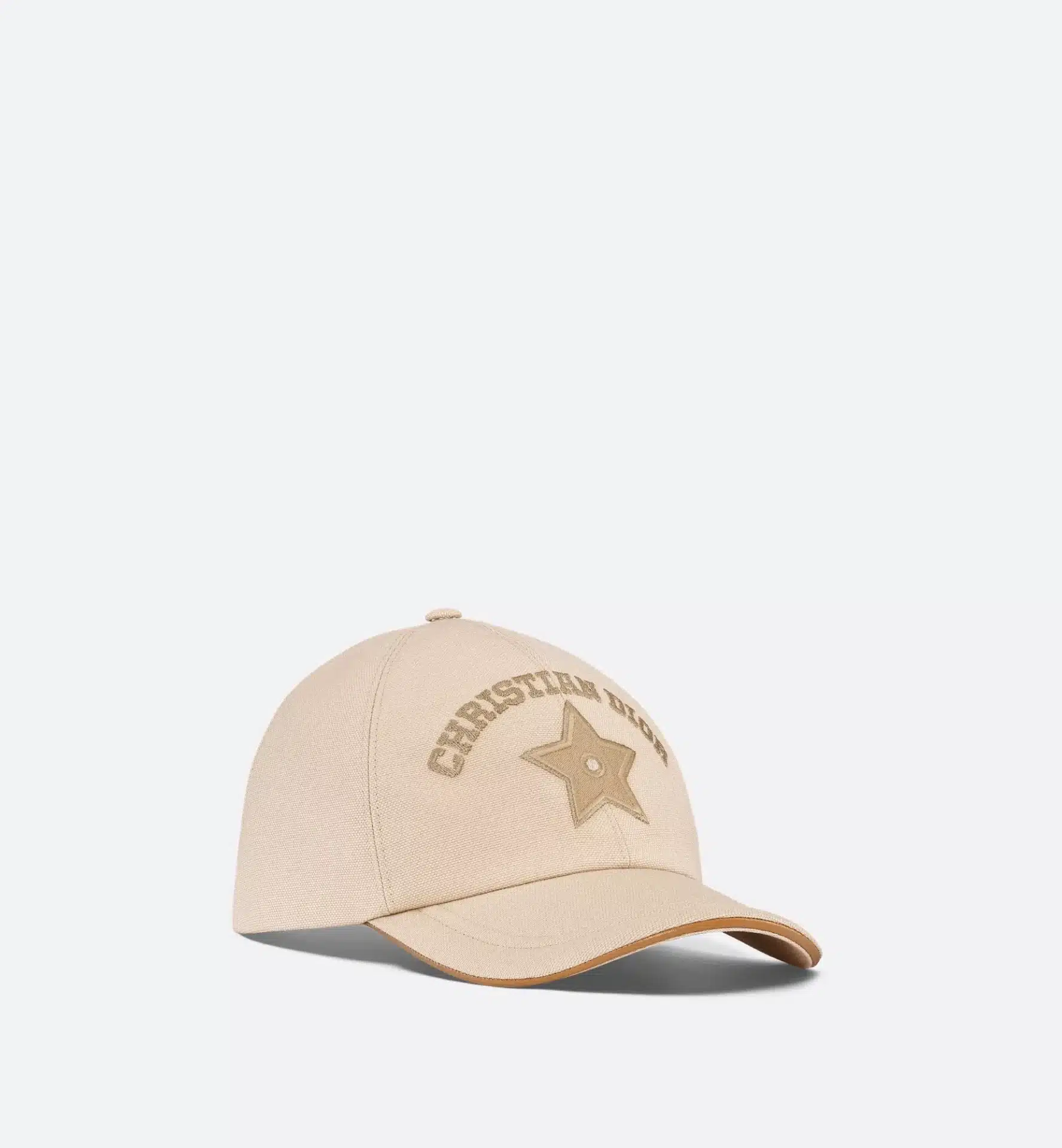 Casquette Femme D-Player étoile coton beige Dior-influensse