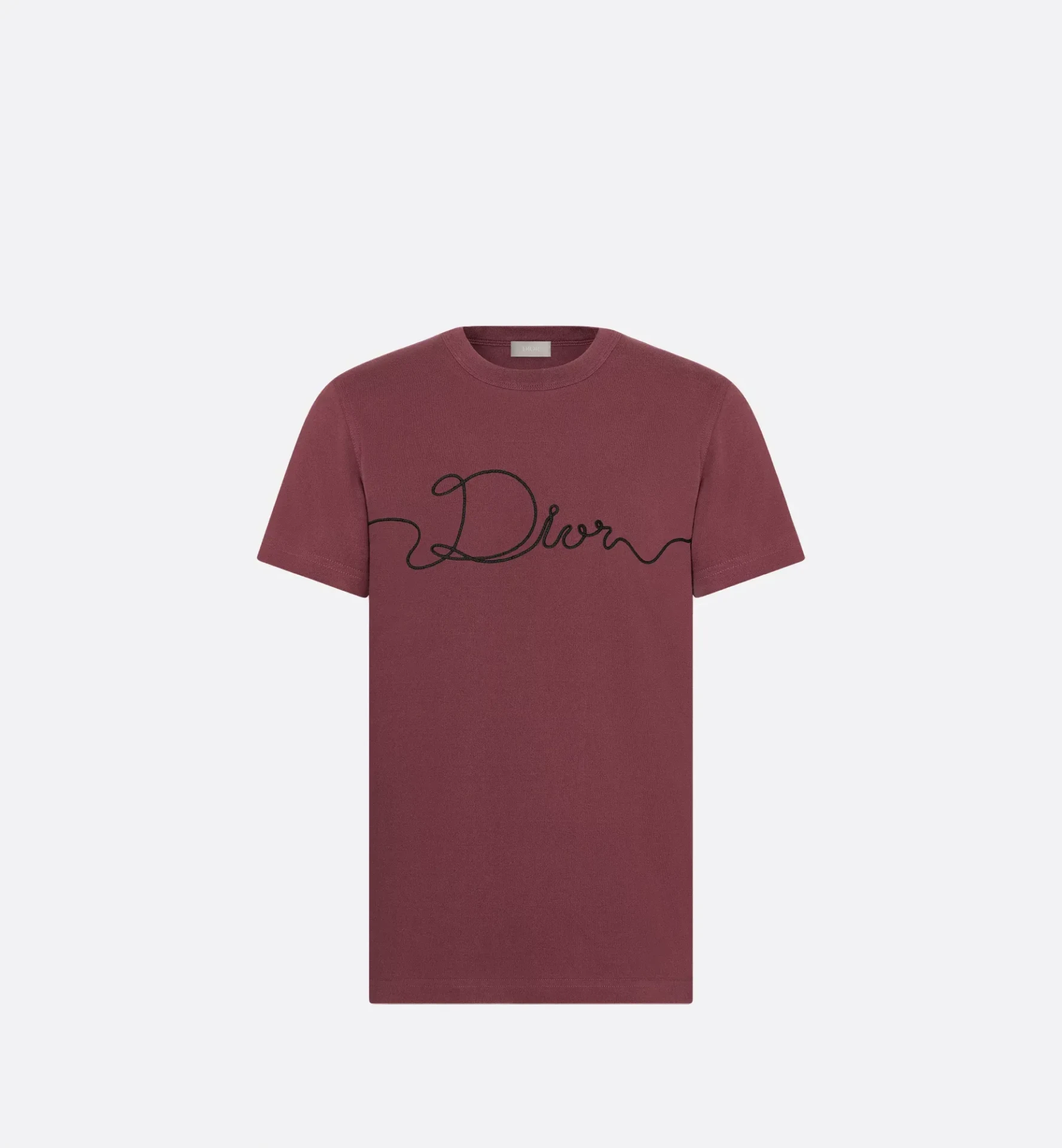T-shirt Ribbon coton jersey bordeaux Dior-influensse