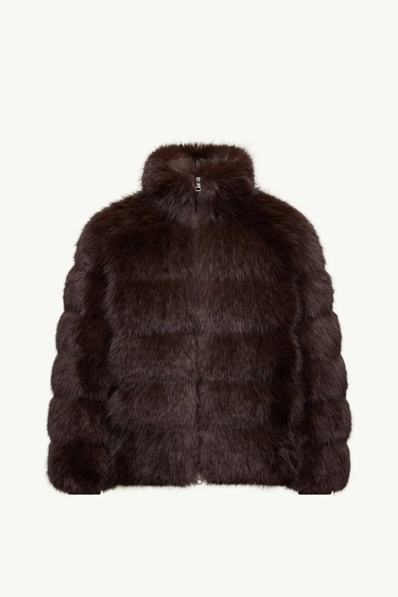 Doudoune courte AWGE Maya marron Moncler x A$AP Rocky-influensse