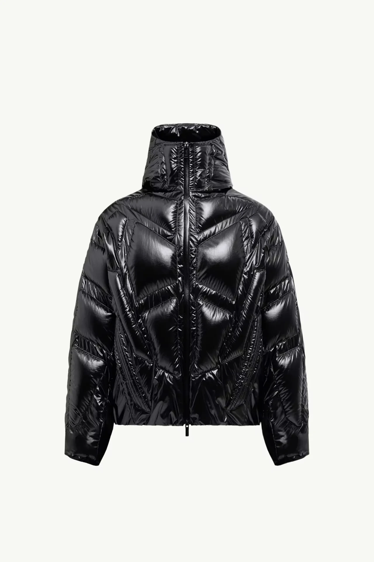 Doudoune courte capuche Bahianinha noir Moncler x A$AP Rocky-influensse