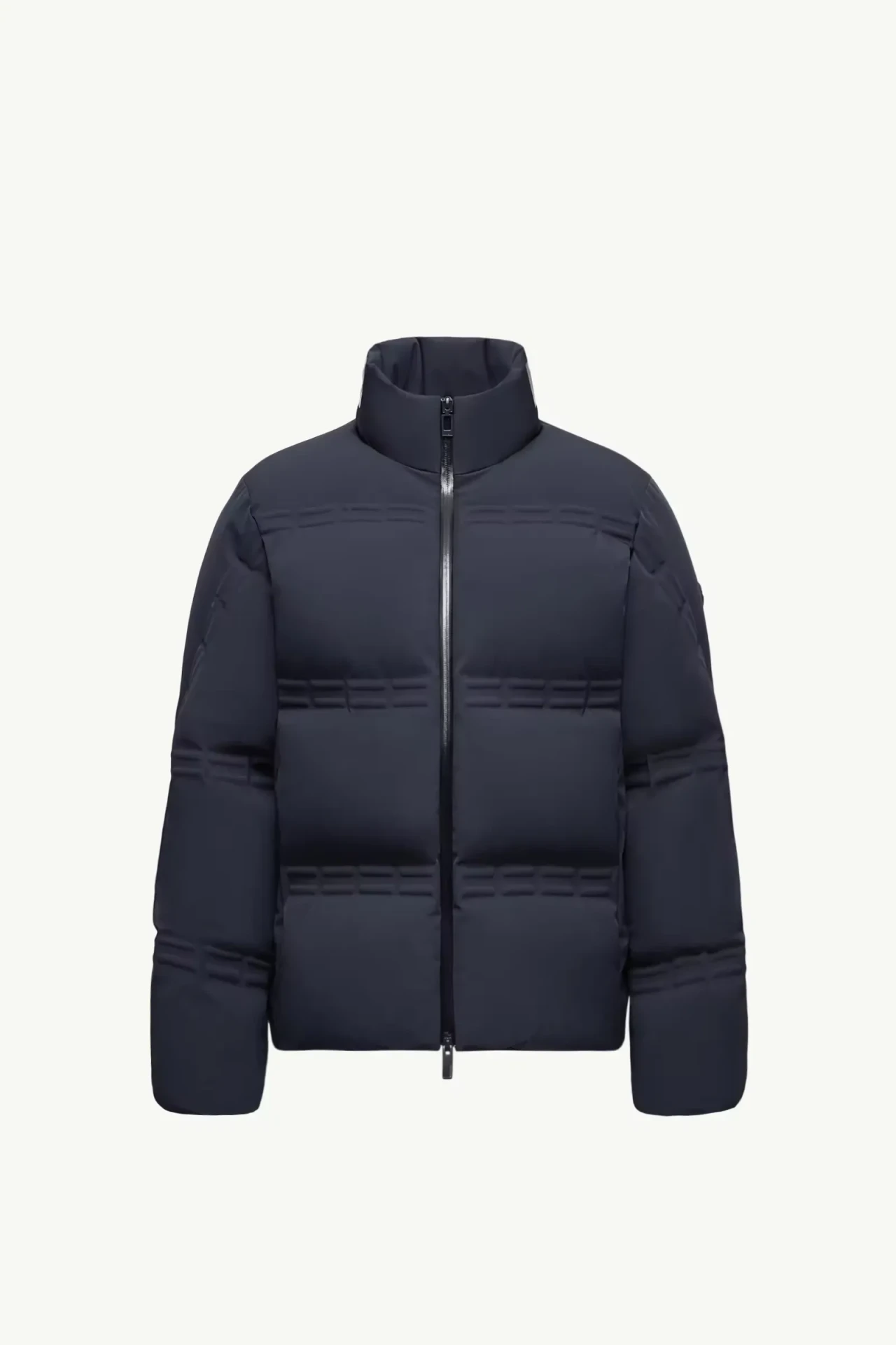 Doudoune courte Genius Rally bleu marine Moncler x A$AP Rocky-influensse