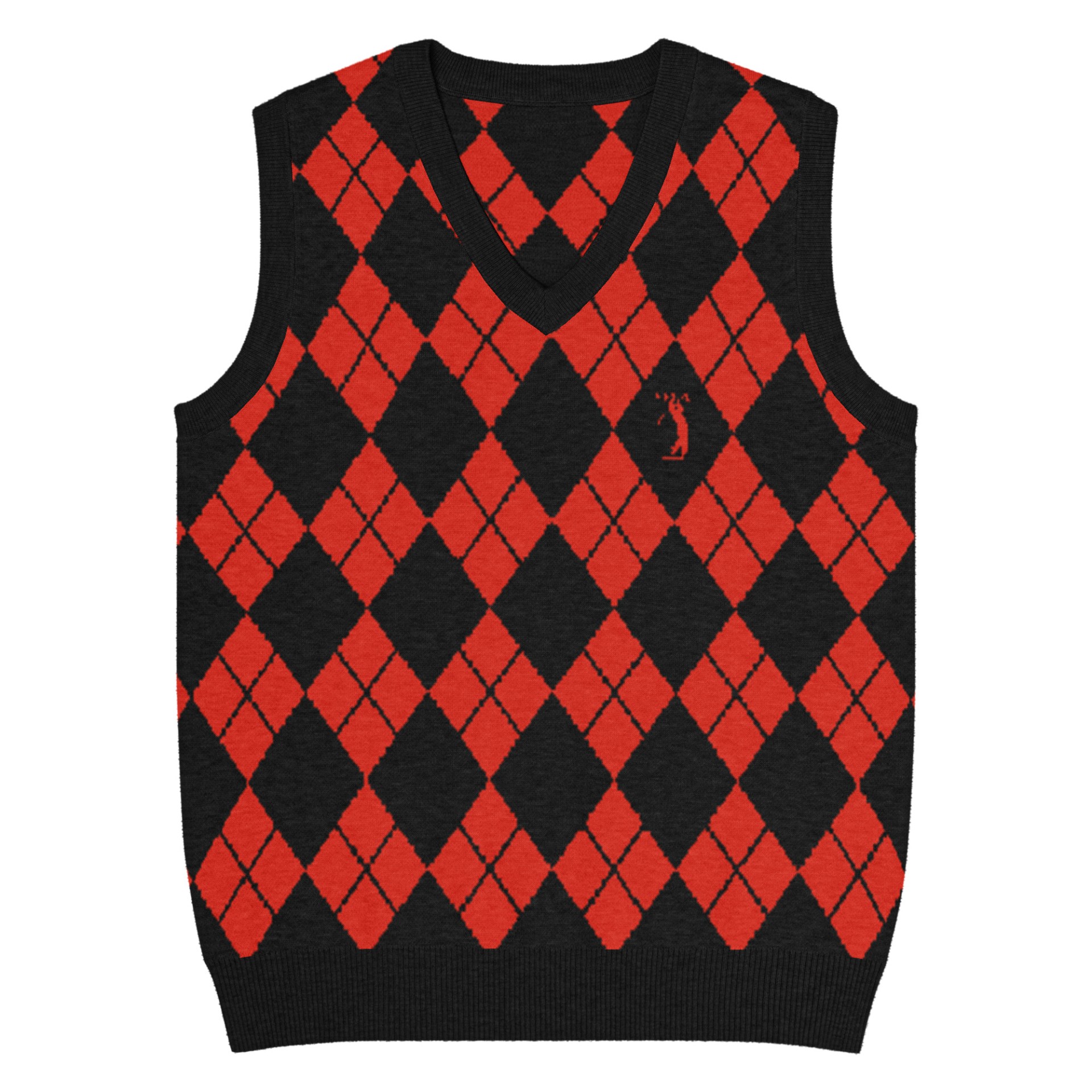 Pull tricot sans manches Street Golfer noir chili Vinseye-influensse