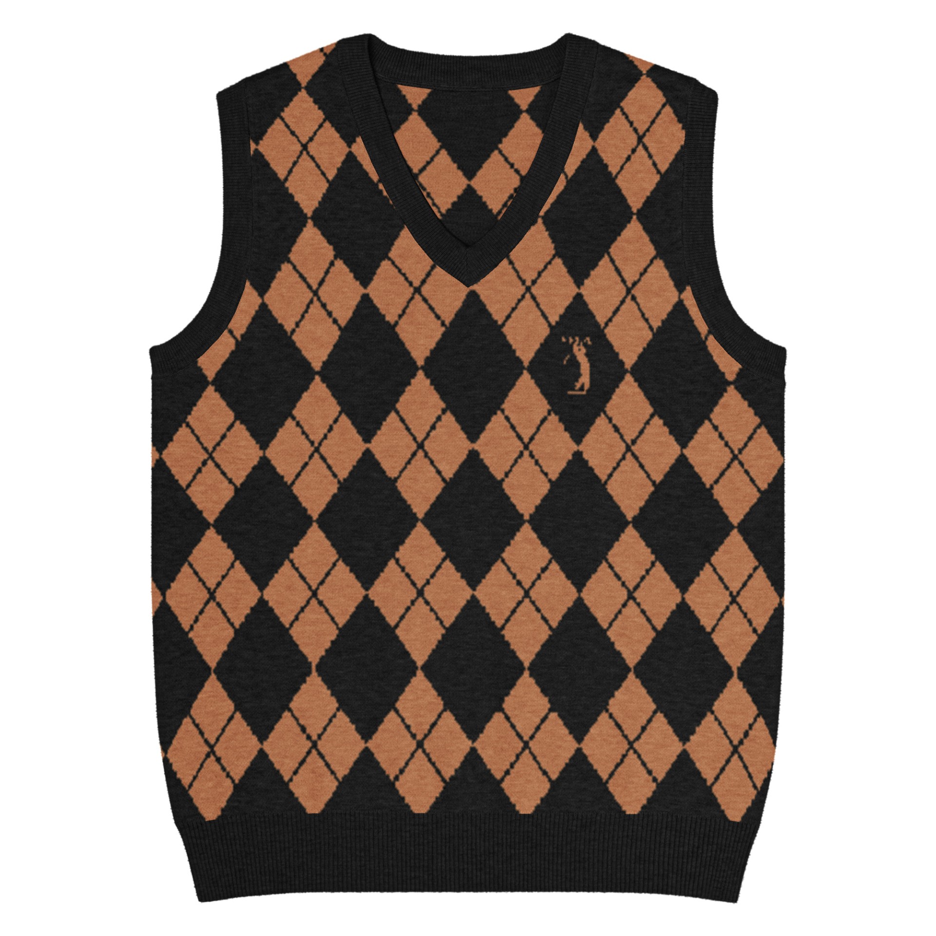 Pull tricot sans manches Street Golfer noir rouille Vinseye-influensse