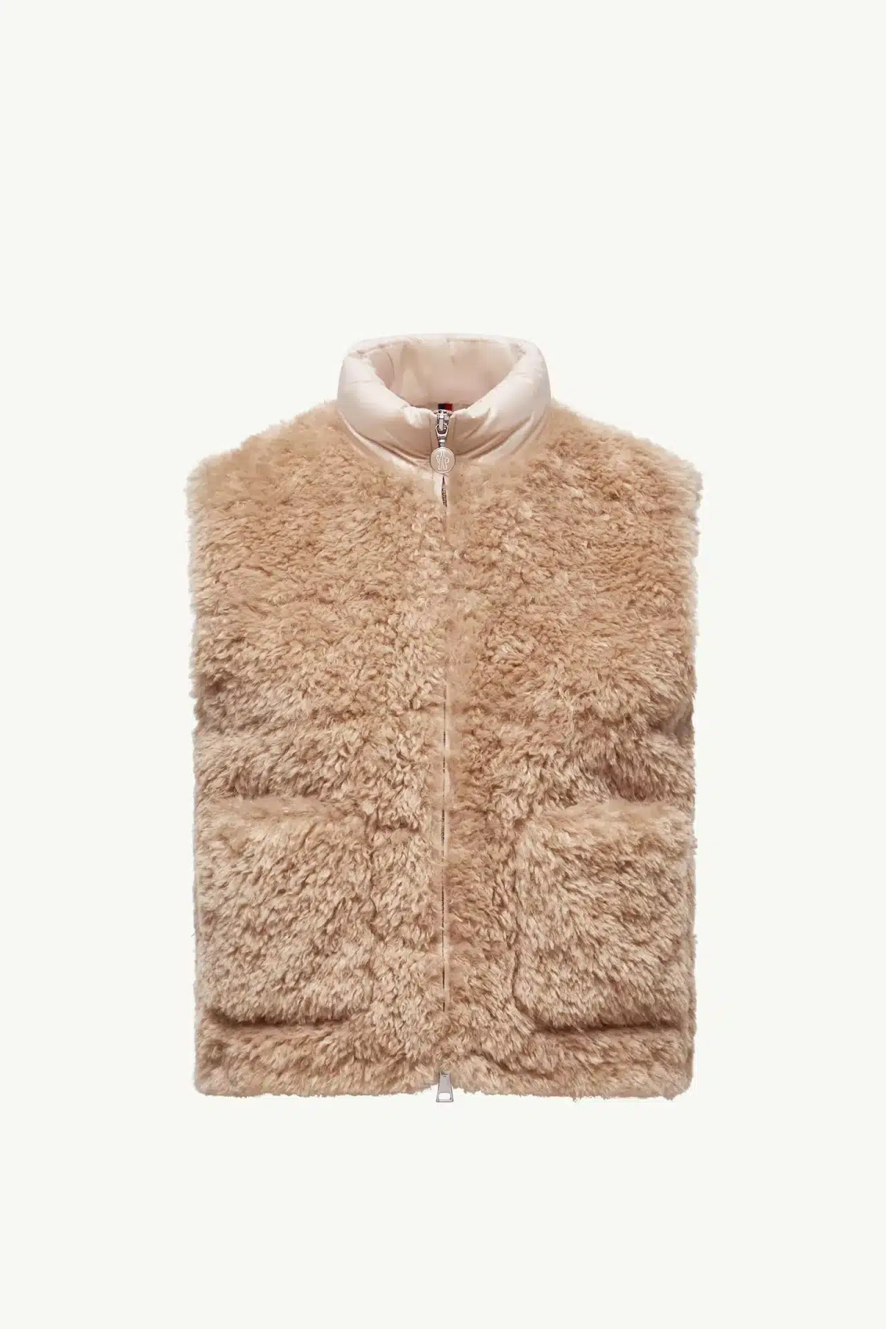 Doudoune sans manches Teddy Planeze beige Moncler-influensse