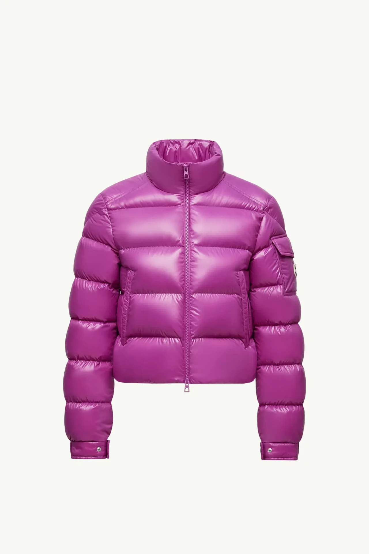 Doudoune courte Petra fuchsia Moncler-influensse
