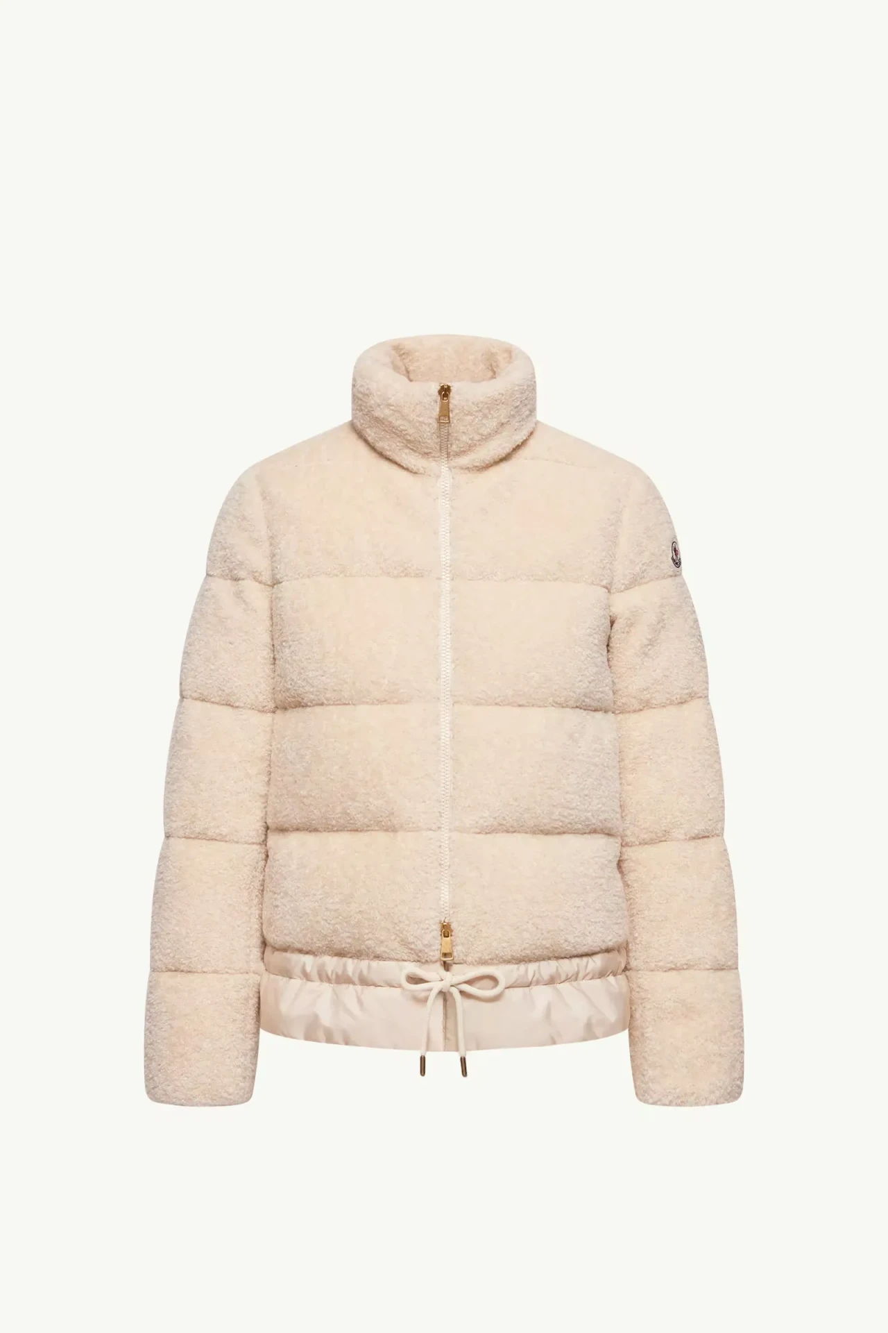 Doudoune courte Teddy Cedre blanc ivoire Moncler-influensse