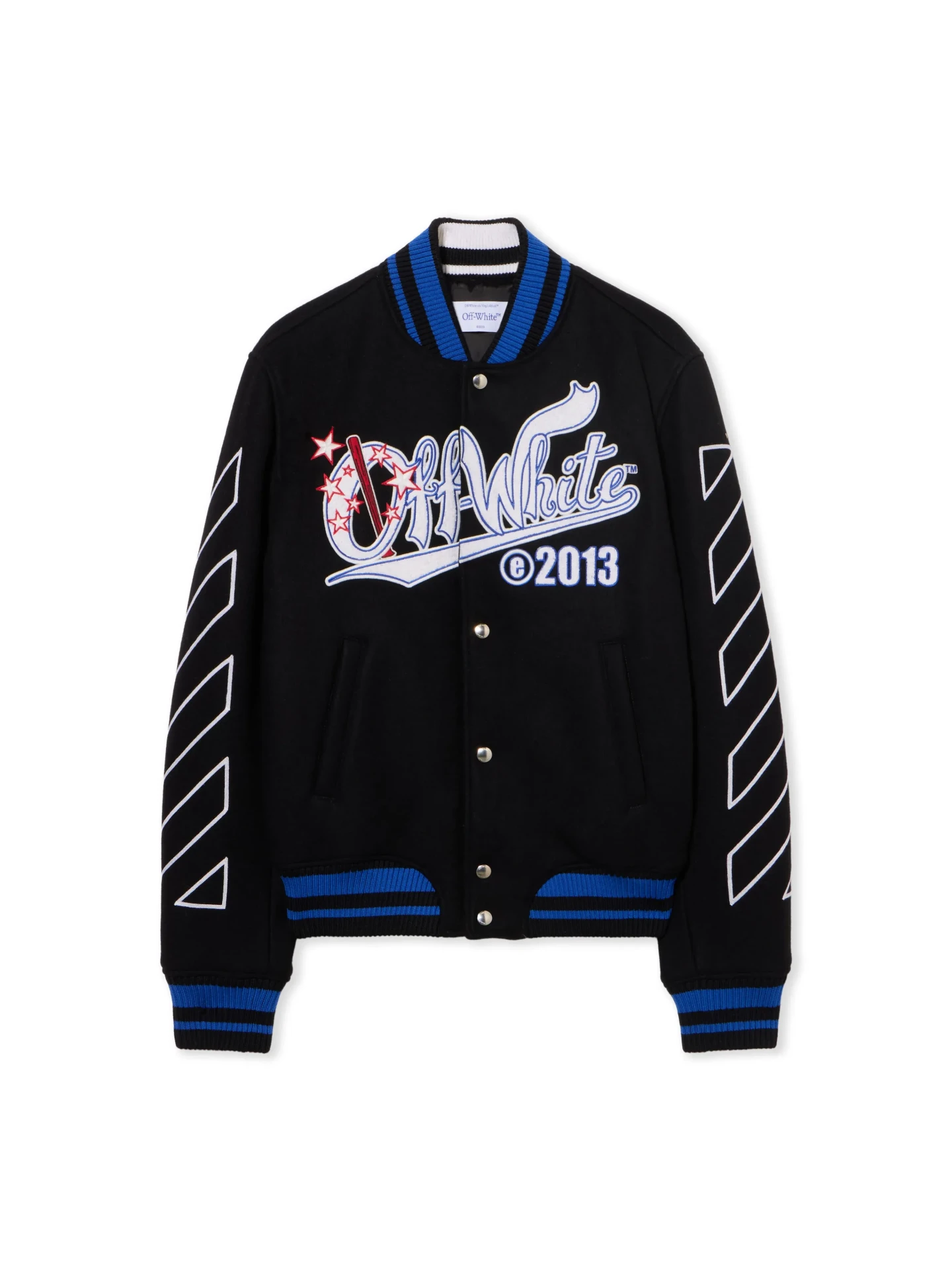 Veste Varsity Street Wise noir multicolor Off-White-influensse