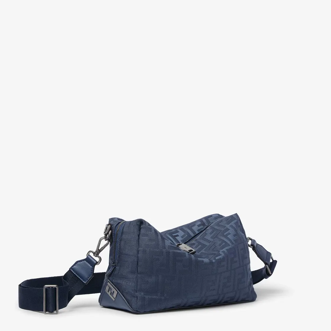 Sac à bandoulière Fendi Lui Medium squared FF bleu foncé-influensse