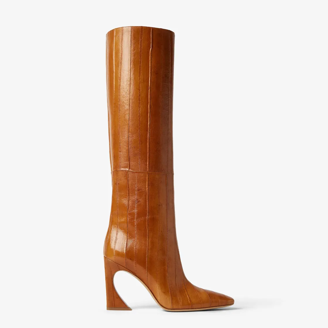 Bottes myxine cuir beige Fendi Arco-influensse