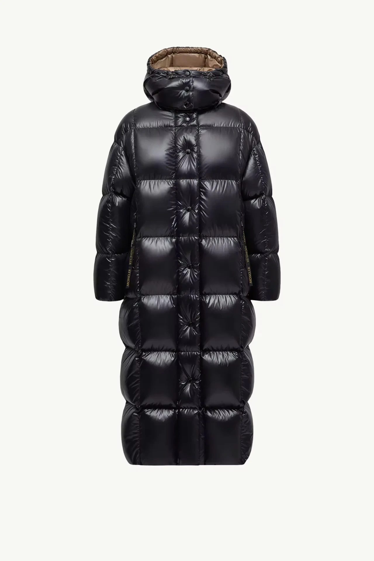 Doudoune longue capuche Parnaiba noir Moncler-influensse
