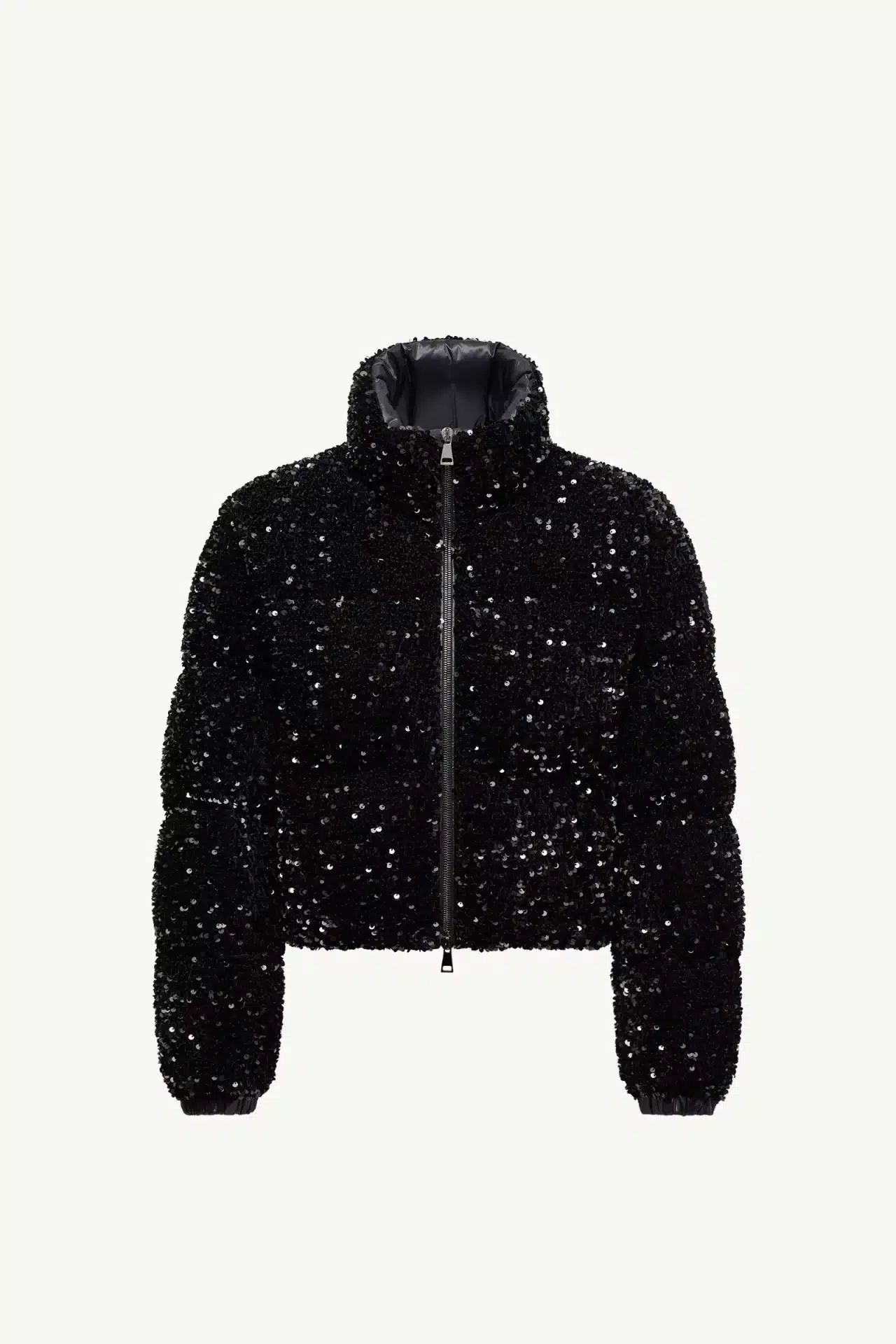 Doudoune courte broderie sequins Louvi noir Moncler-influensse
