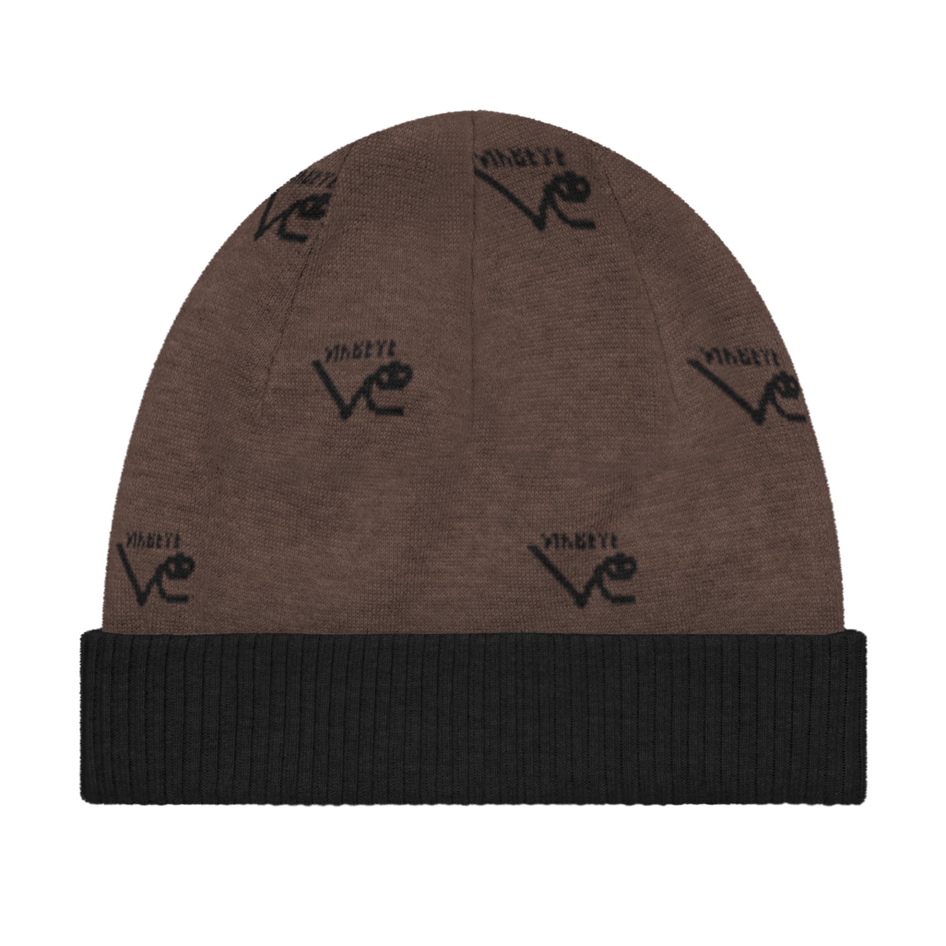 Bonnet tricot New logo monogram terre noir Vinseye-influensse