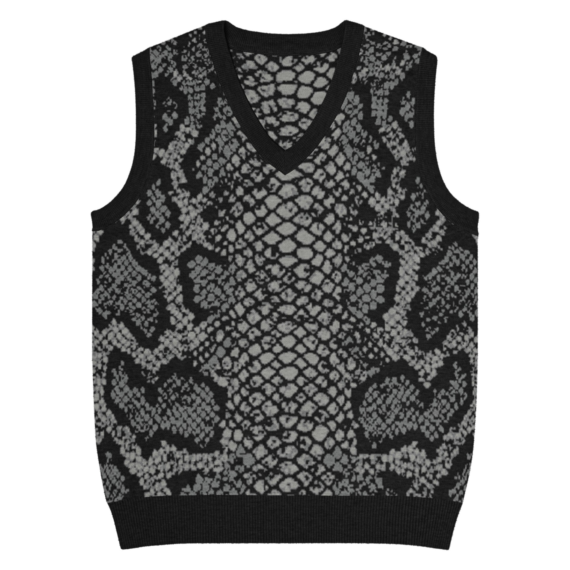 Pull tricot sans manches Snake skin Vinseye-influensse