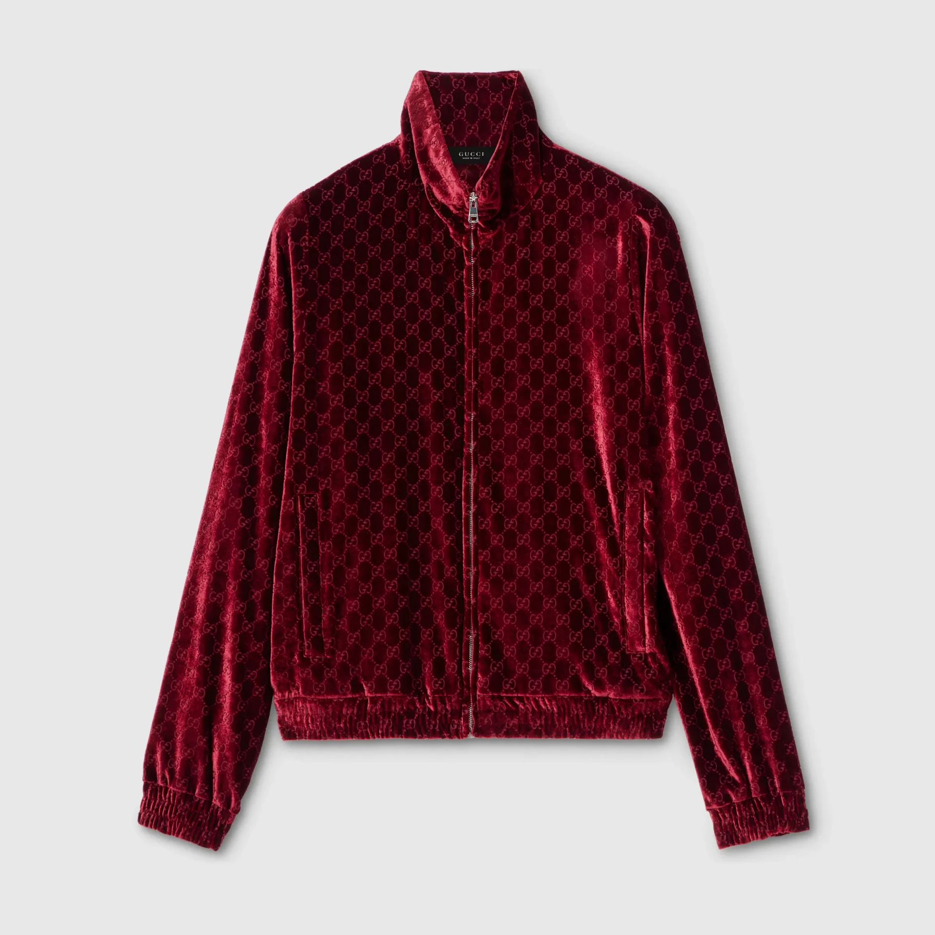 Survêtement velours stretch GG bordeaux Gucci-influensse