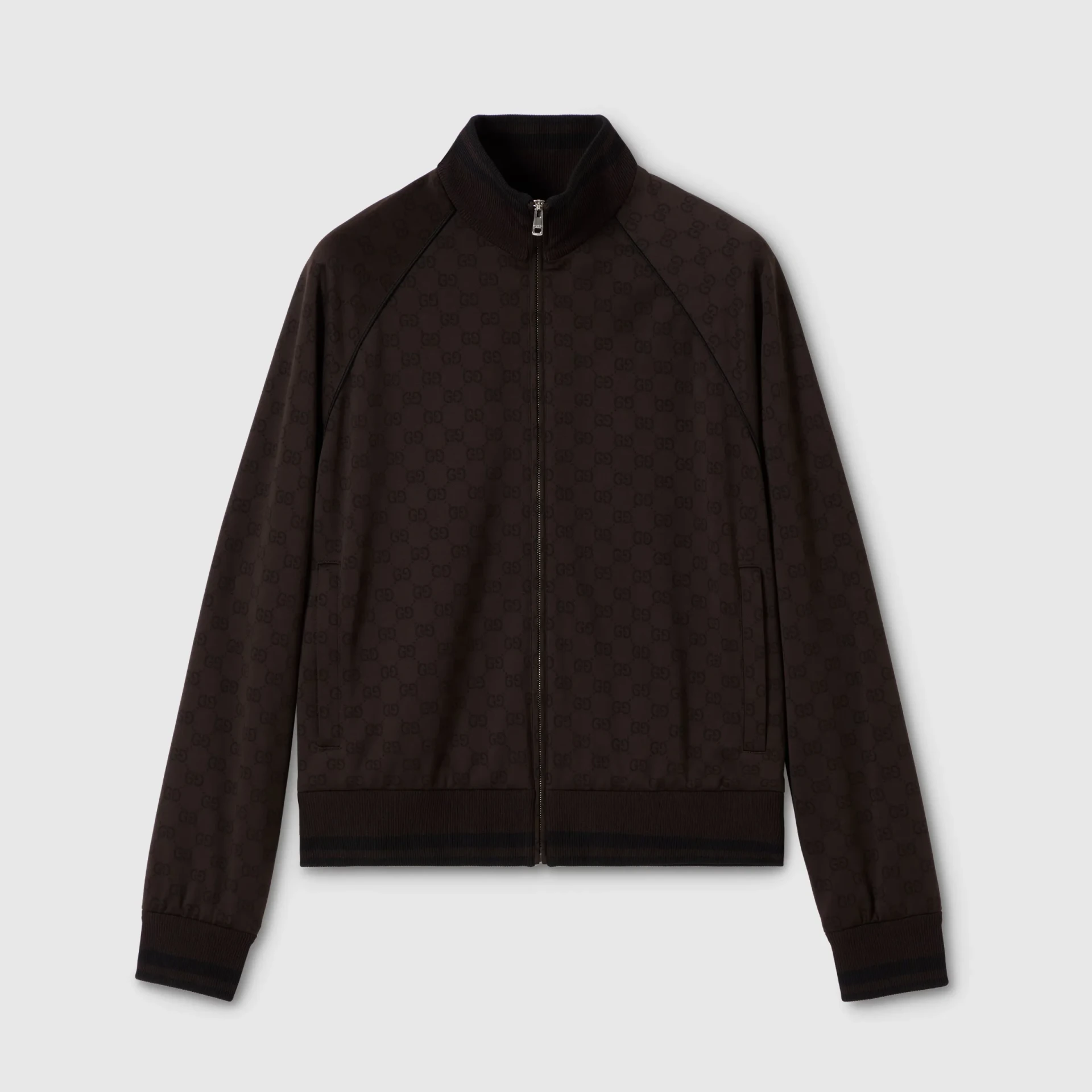Survêtement jacquard GG jersey marron foncé Gucci-influensse