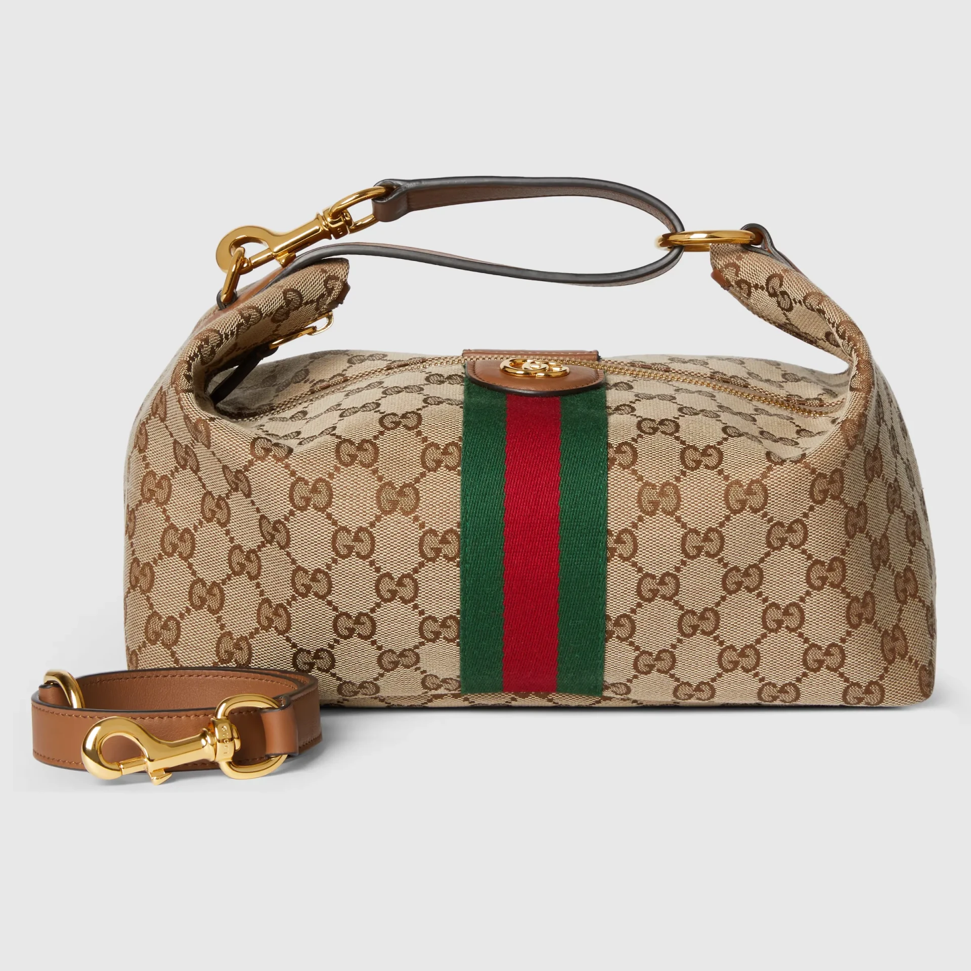 Sac à main Vanity moyen toile GG beige marron Gucci-influensse
