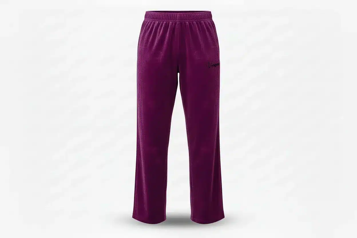 Pantalon Velours Stretch violet Vinseye-influensse