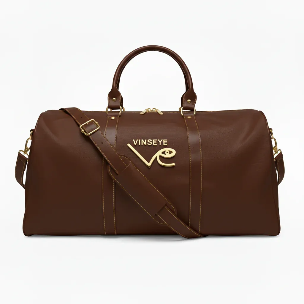 Sac de Voyage Cuir marron foncé Vinseye-influensse