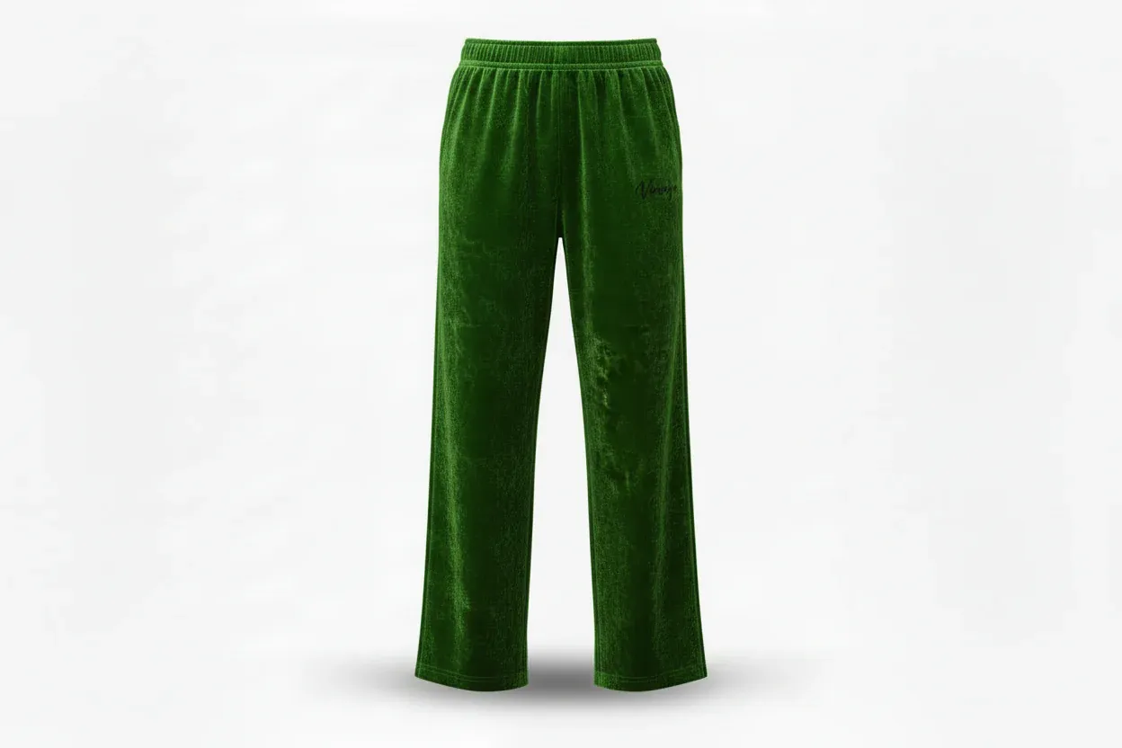 Pantalon Velours Stretch mantis Vinseye-influensse
